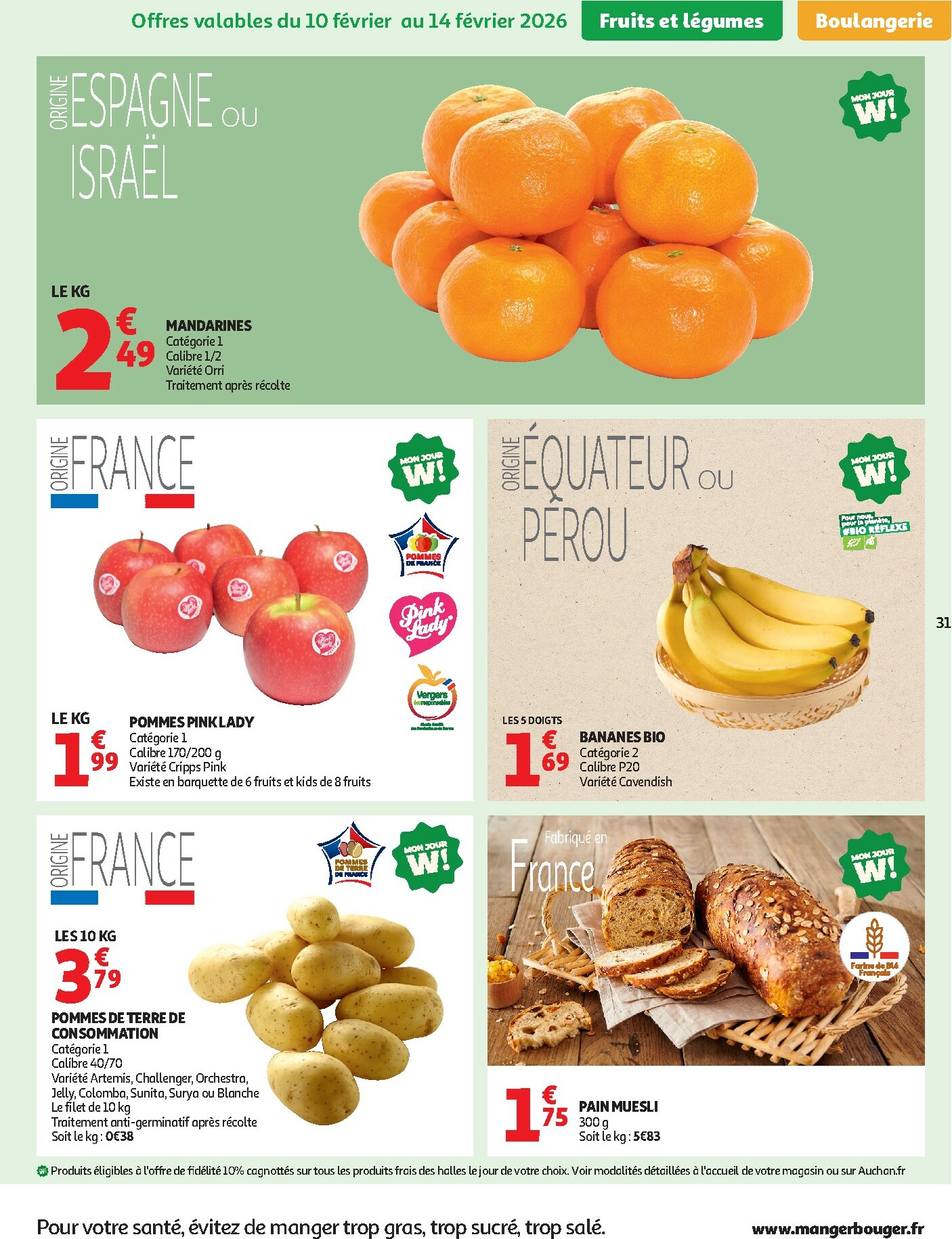 auchan - Catalogue Auchan - Tops produits, top prix valable du 10/02/2026 au 22/02/2026 - page: 31