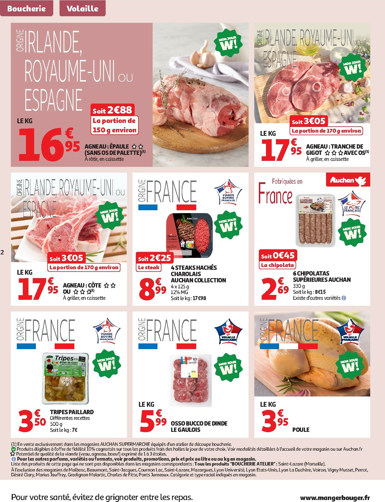 auchan - Catalogue Auchan Supermarché - Produits frais valable du 17/02/2026 au 21/02/2026 - page: 2