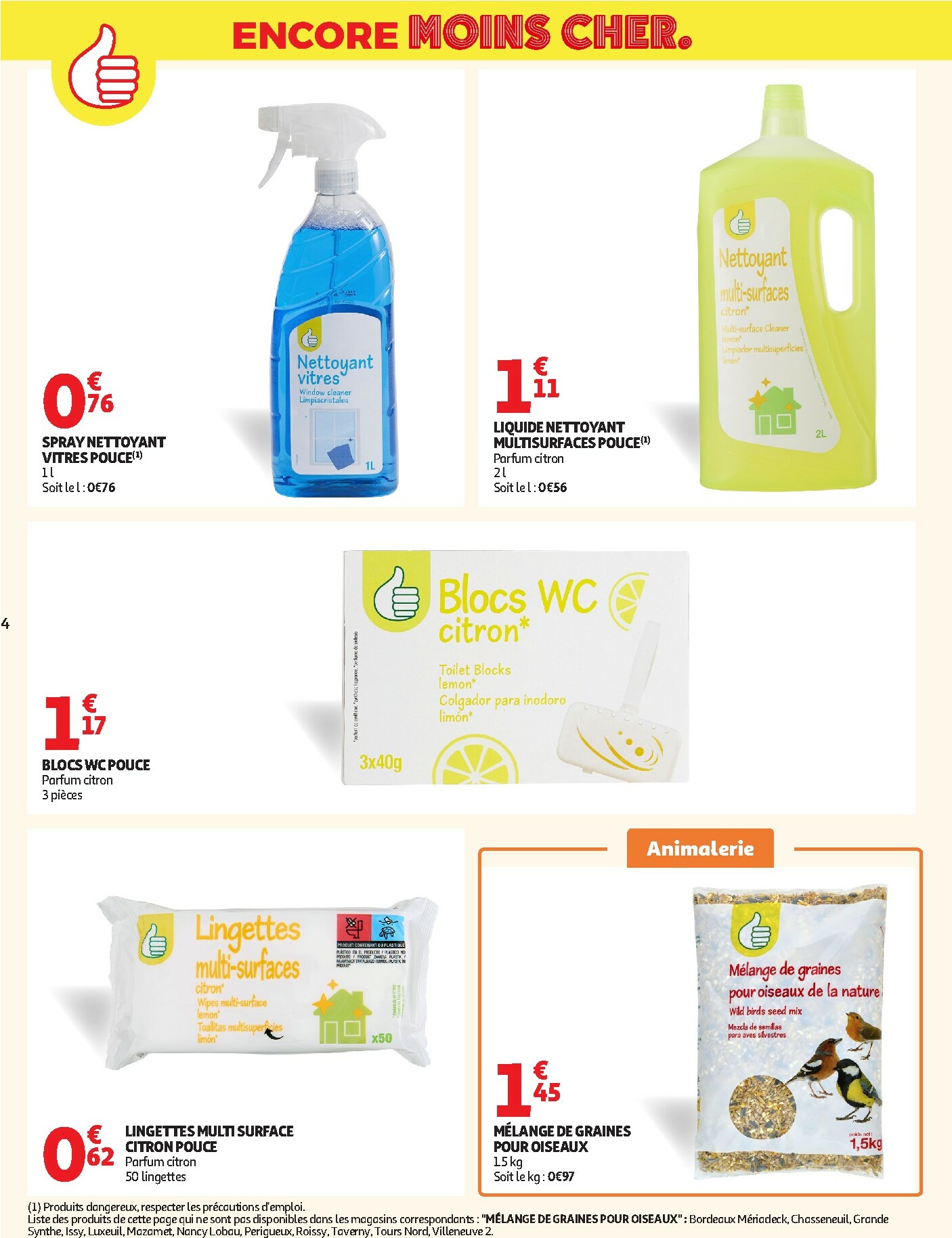 auchan - Catalogue Auchan - Petits prix marque Pouce valable du 17/02/2026 au 01/03/2026 - page: 4