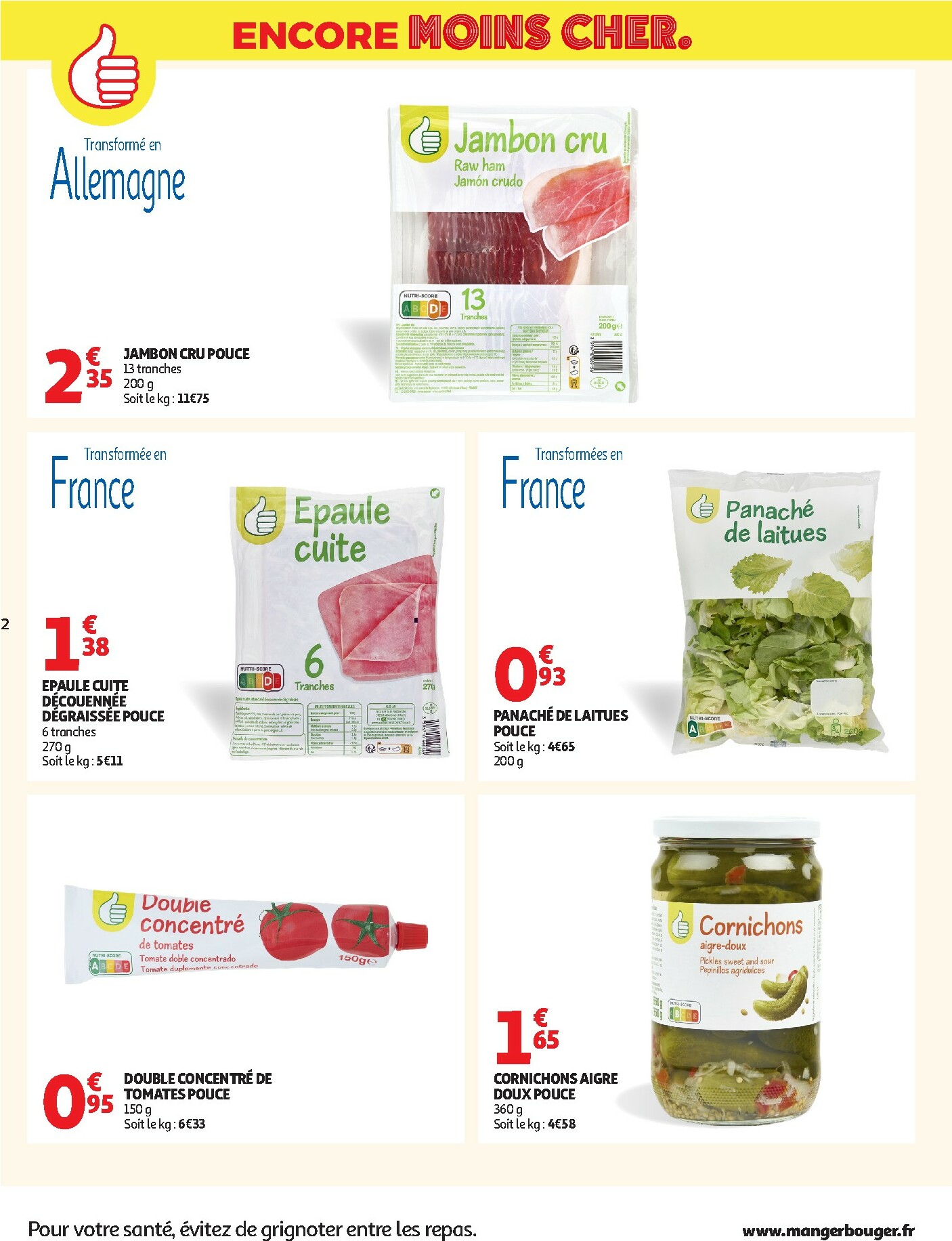 auchan - Catalogue Auchan - Petits prix marque Pouce valable du 17/02/2026 au 01/03/2026 - page: 2