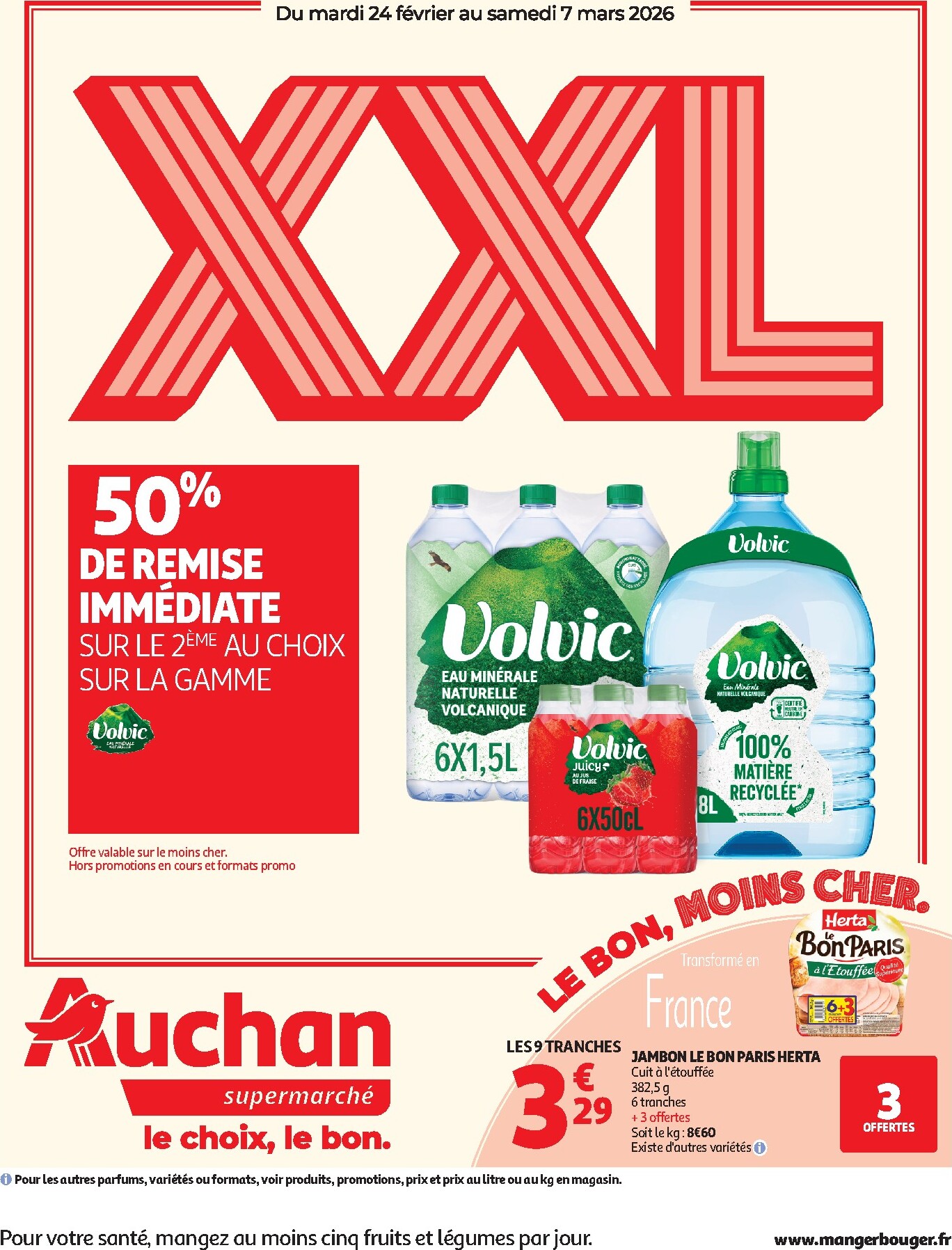 auchan - Catalogue Auchan Supermarché - Promos XXL valable du 24/02/2026 au 07/03/2026
