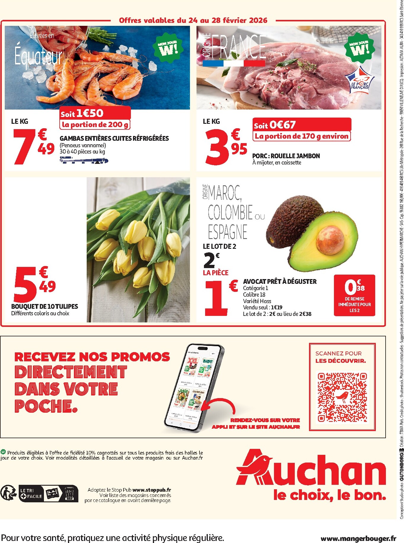 auchan - Catalogue Auchan - Promos XXL valable du 24/02/2026 au 08/03/2026 - page: 56