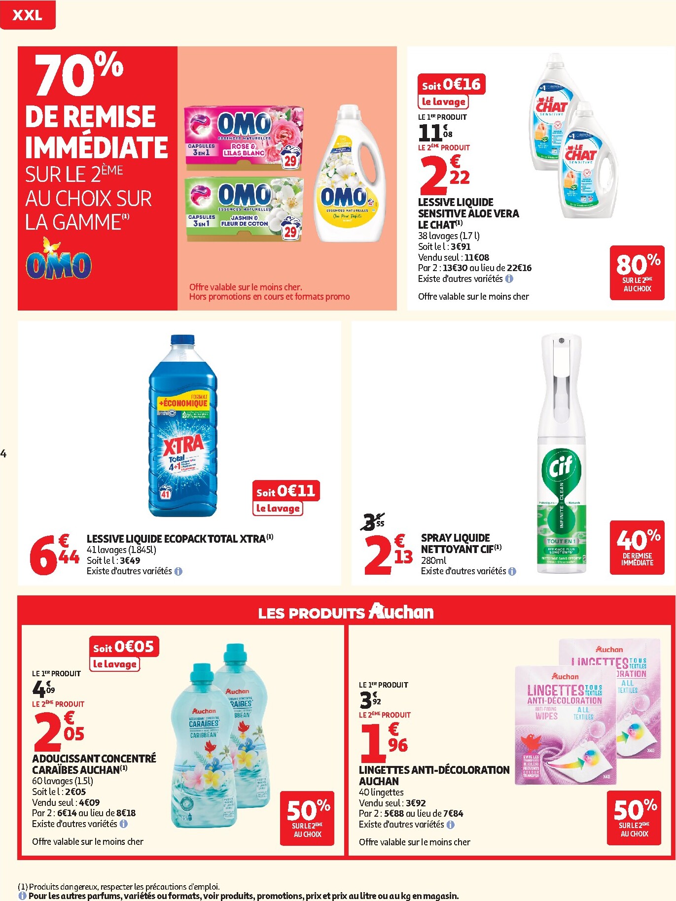 auchan - Catalogue Auchan - Promos XXL valable du 24/02/2026 au 08/03/2026 - page: 4