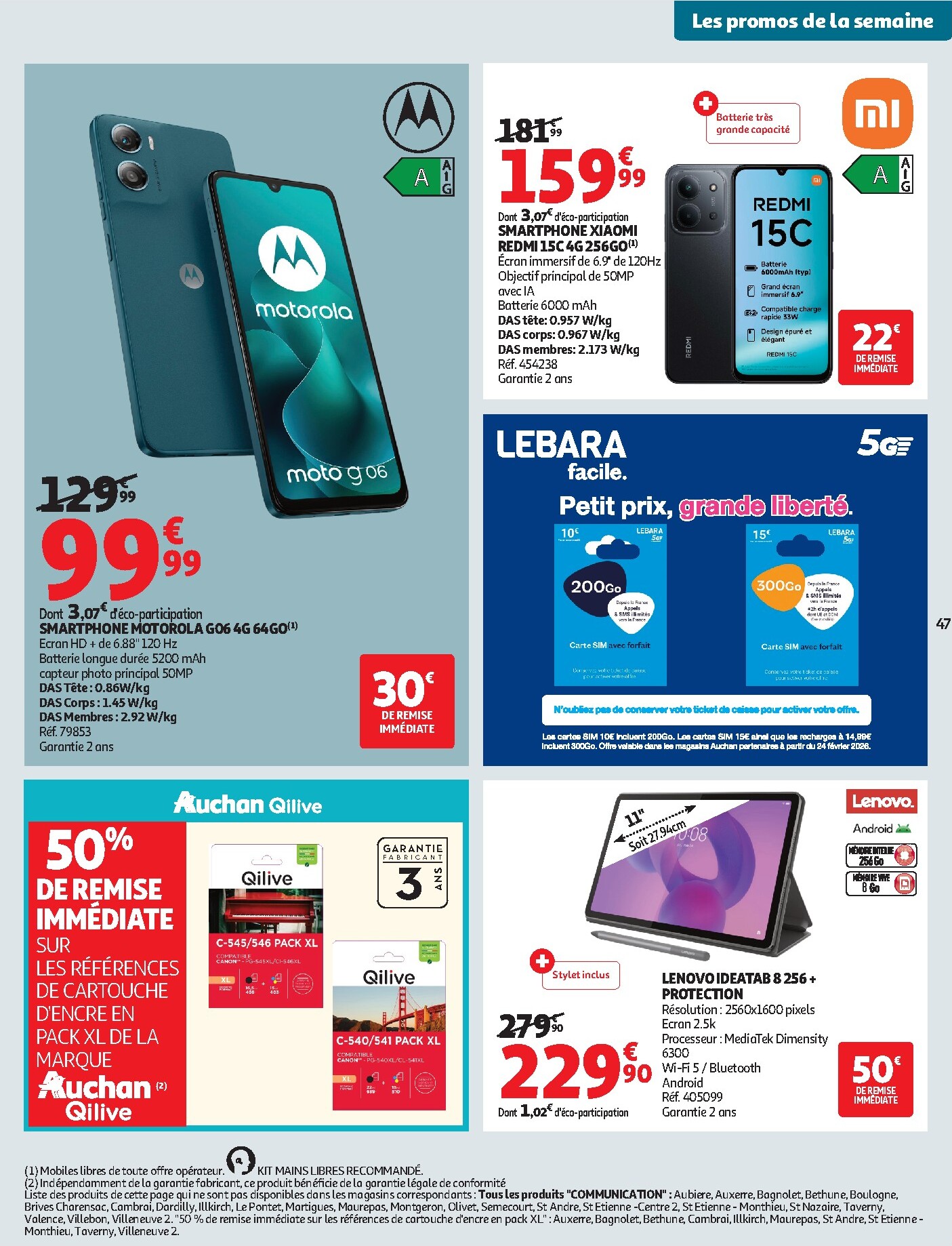 auchan - Catalogue Auchan - Promos XXL valable du 24/02/2026 au 08/03/2026 - page: 47