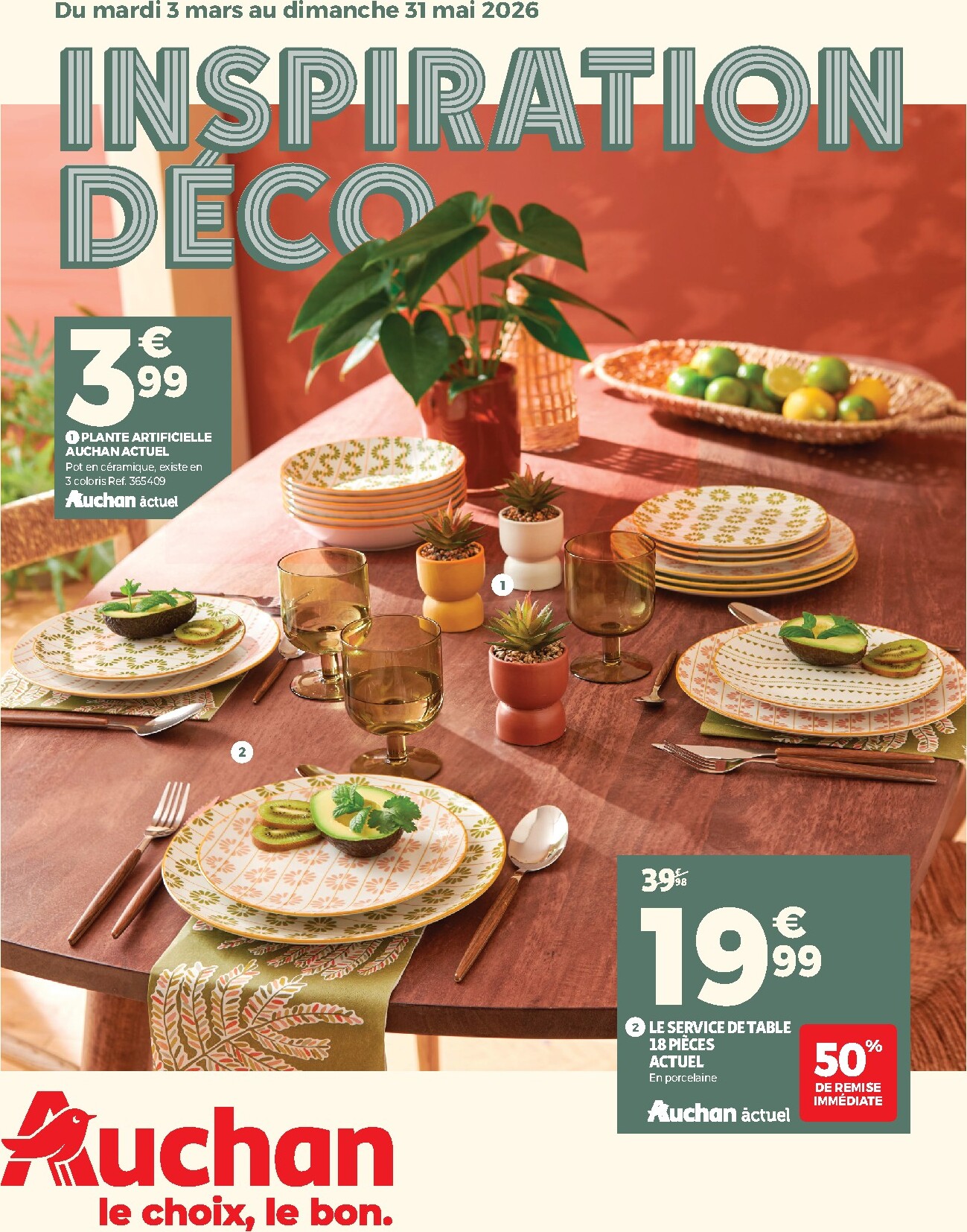 auchan - Catalogue Auchan - Inspiration déco valable du 03/03/2026 au 31/05/2026