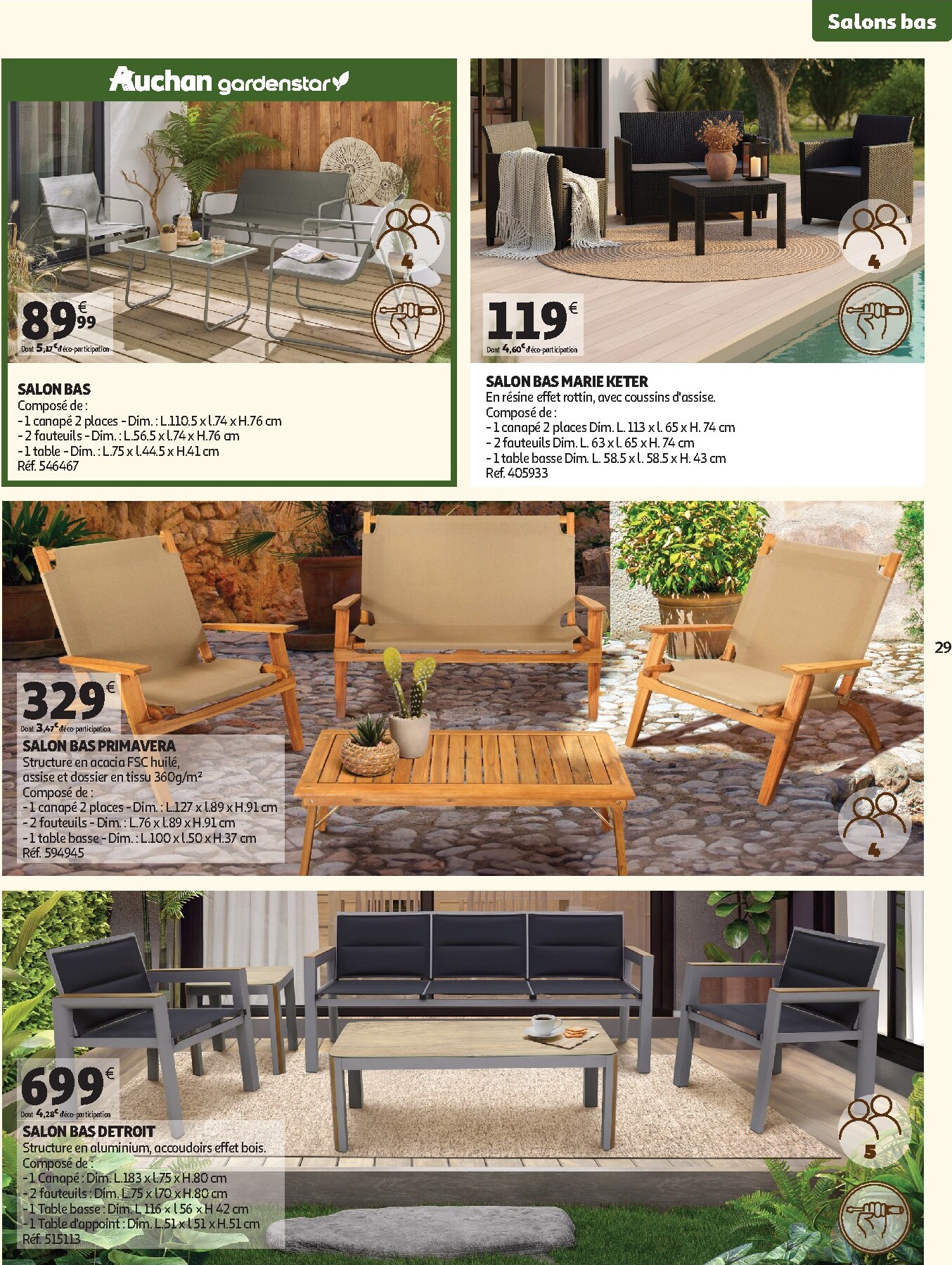 auchan - Catalogue Auchan - Jardinage, meubles jardin valable du 03/03/2026 au 14/06/2026 - page: 29