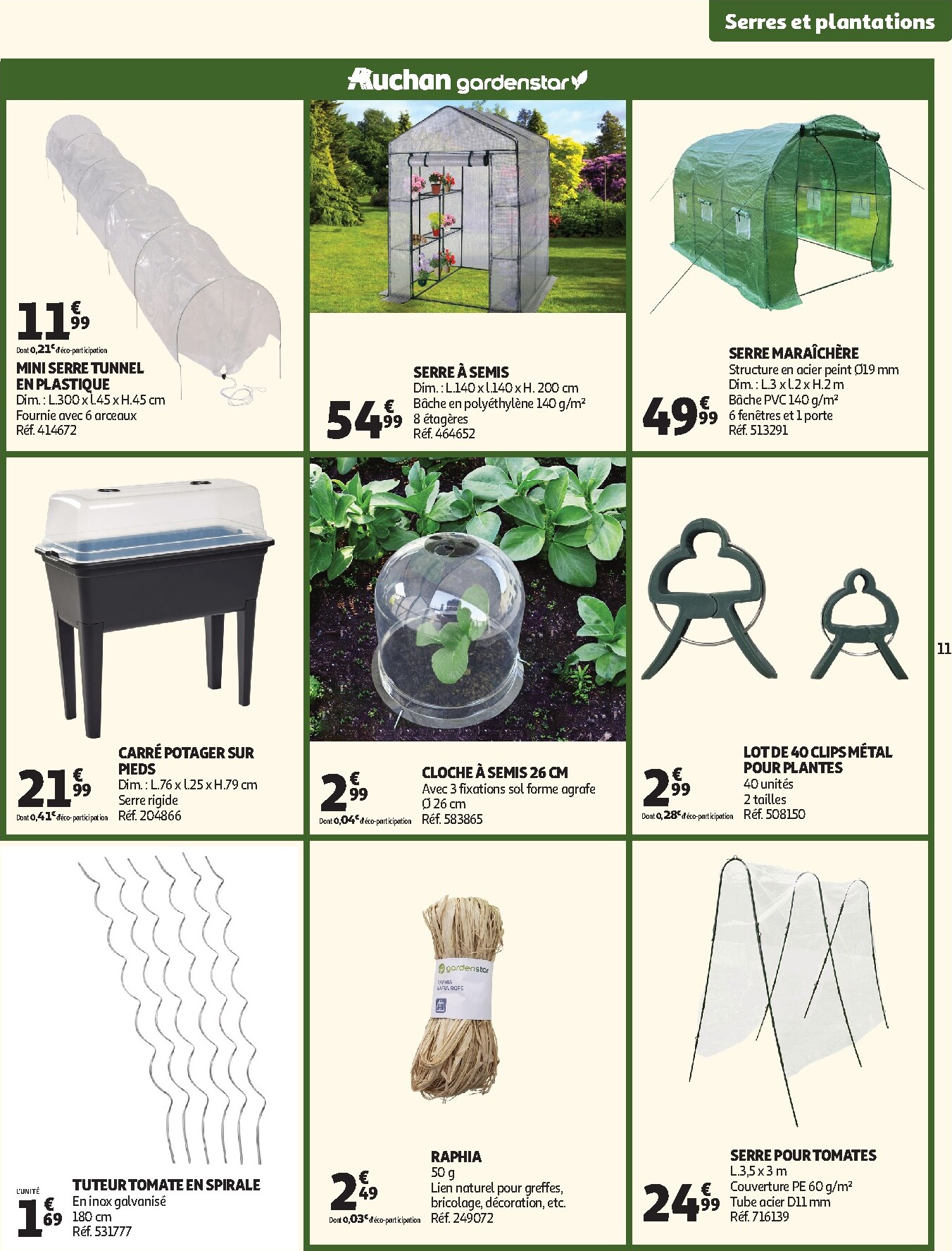 auchan - Catalogue Auchan - Jardinage, meubles jardin valable du 03/03/2026 au 14/06/2026 - page: 11