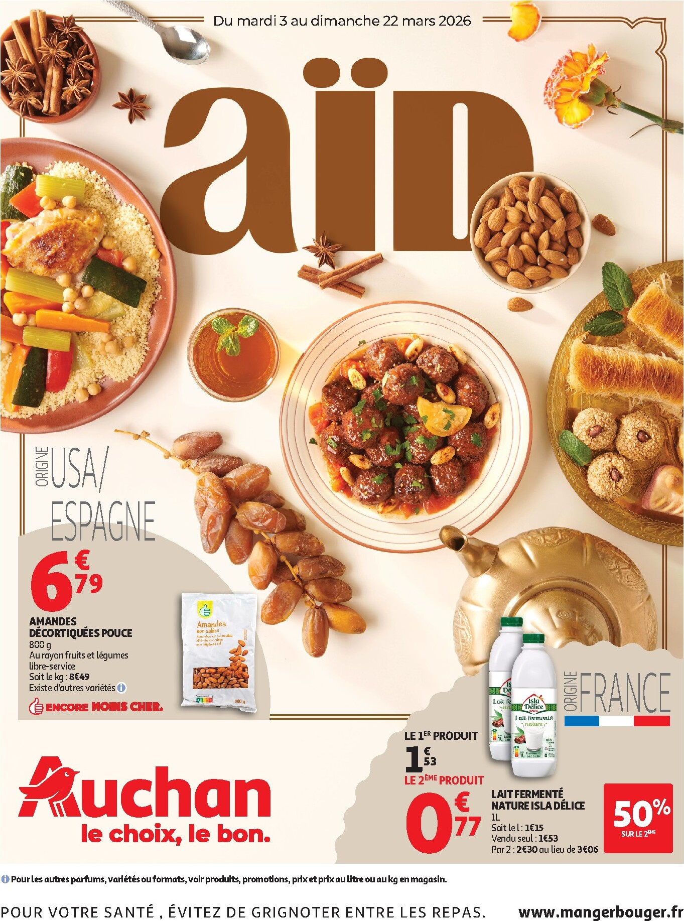 auchan - Catalogue Auchan - Aïd hypers valable du 03/03/2026 au 22/03/2026