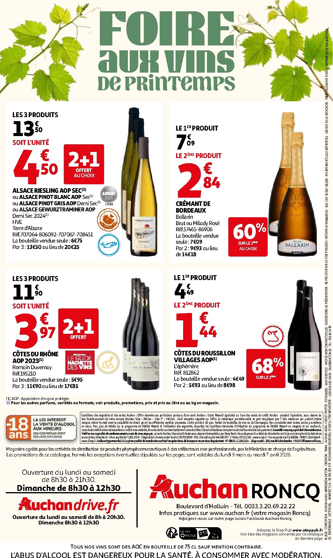 auchan - Catalogue Auchan - Foire aux vins de Printemps valable du 09/03/2026 au 07/04/2026 - page: 40
