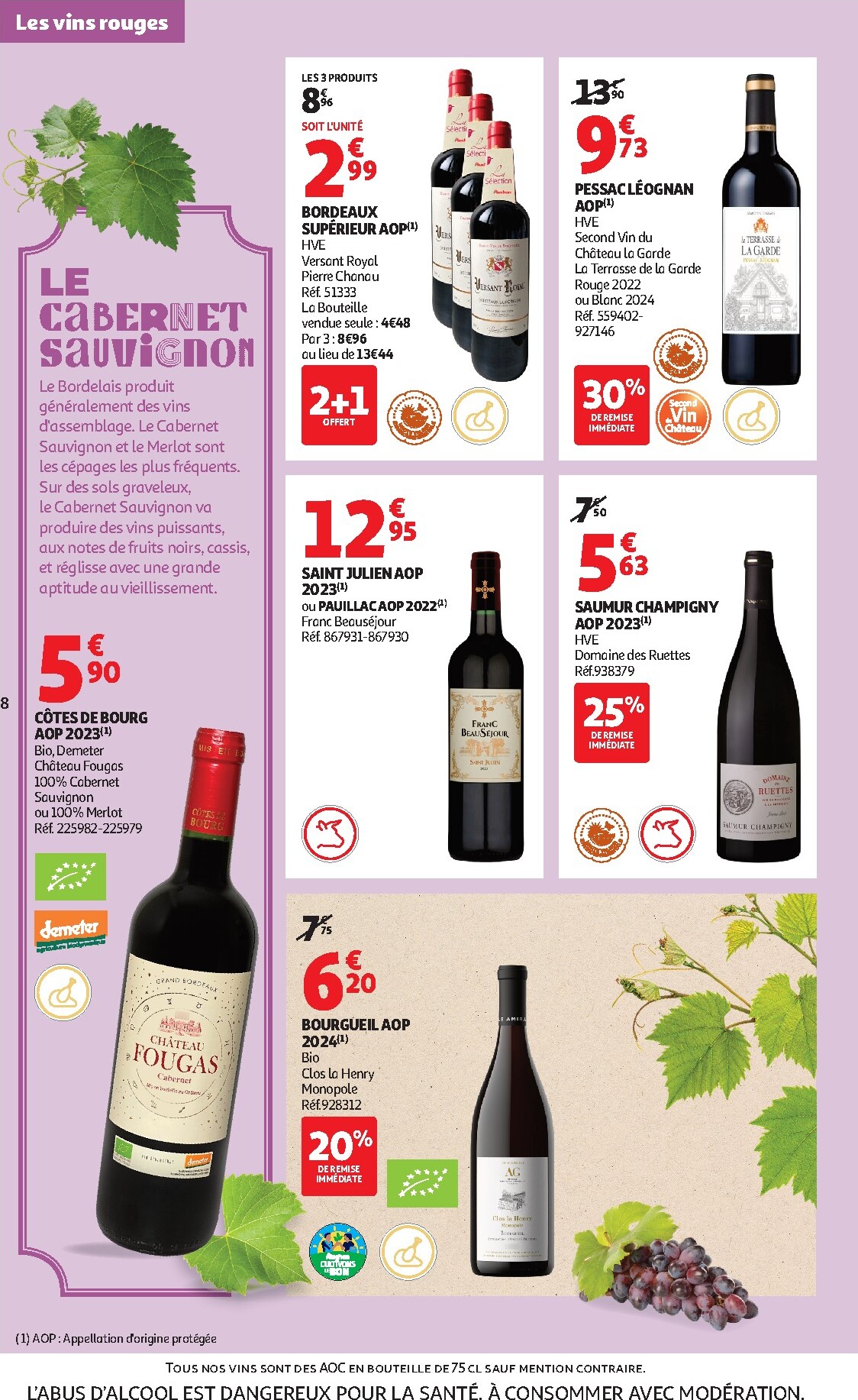 auchan - Catalogue Auchan Supermarché - Foire aux vins valable du 17/03/2026 au 28/03/2026 - page: 8