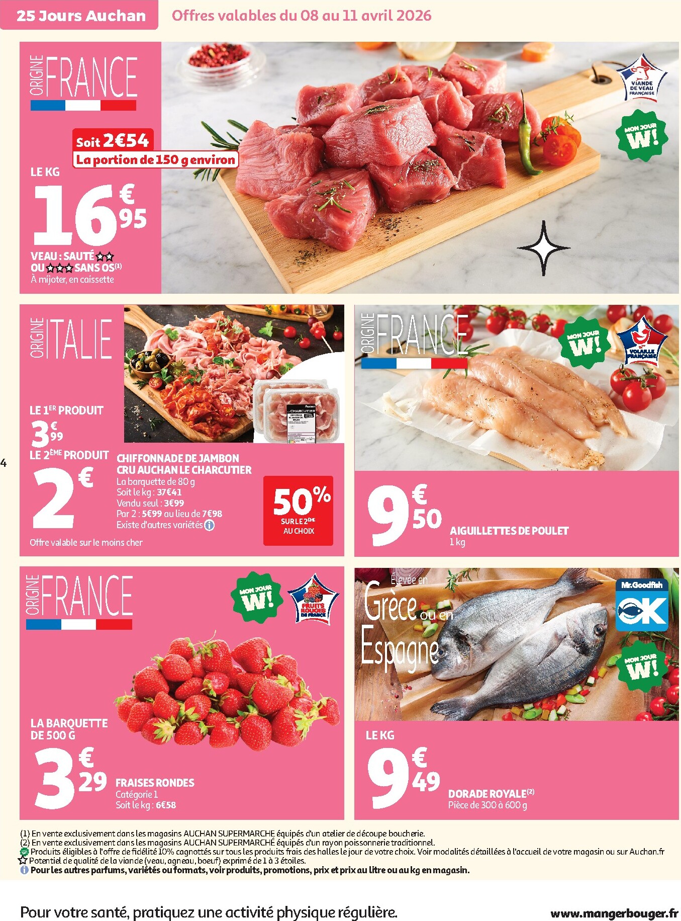 auchan - Current Auchan - Supermarché leaflet valid from du mercredi 08/04/2026 to du samedi 18/04/2026 - page: 4