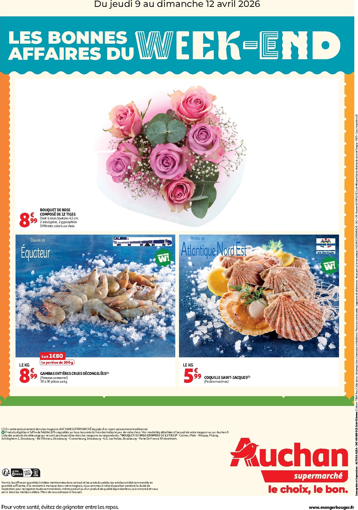 auchan - Current Auchan Supermarché - Les bons plans du week-end leaflet valid from de jeudi 09/04/2026 to du dimanche 12/04/2026 - page: 2