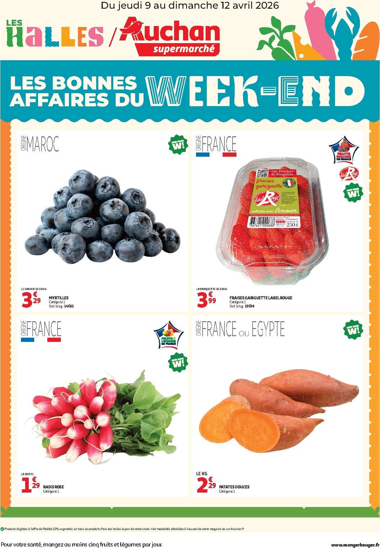 auchan - Current Auchan Supermarché - Les bons plans du week-end leaflet valid from de jeudi 09/04/2026 to du dimanche 12/04/2026