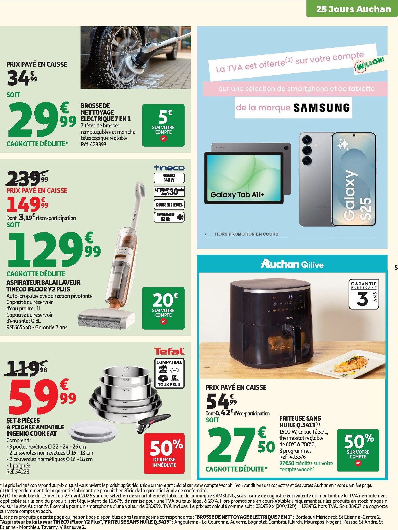 auchan - Current Auchan - 25 jours d'hyper promos leaflet valid from du mardi 14/04/2026 to du dimanche 26/04/2026 - page: 7