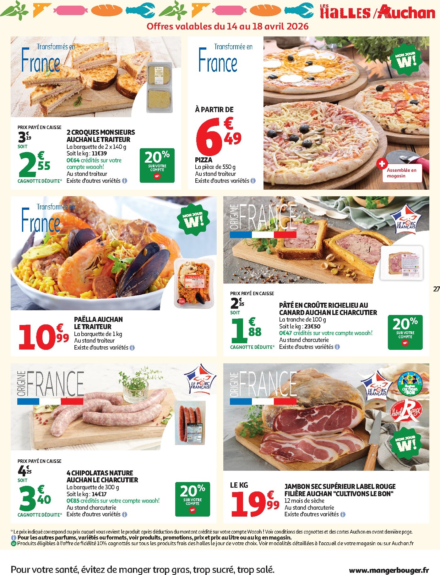 auchan - Current Auchan - 25 jours d'hyper promos leaflet valid from du mardi 14/04/2026 to du dimanche 26/04/2026 - page: 29