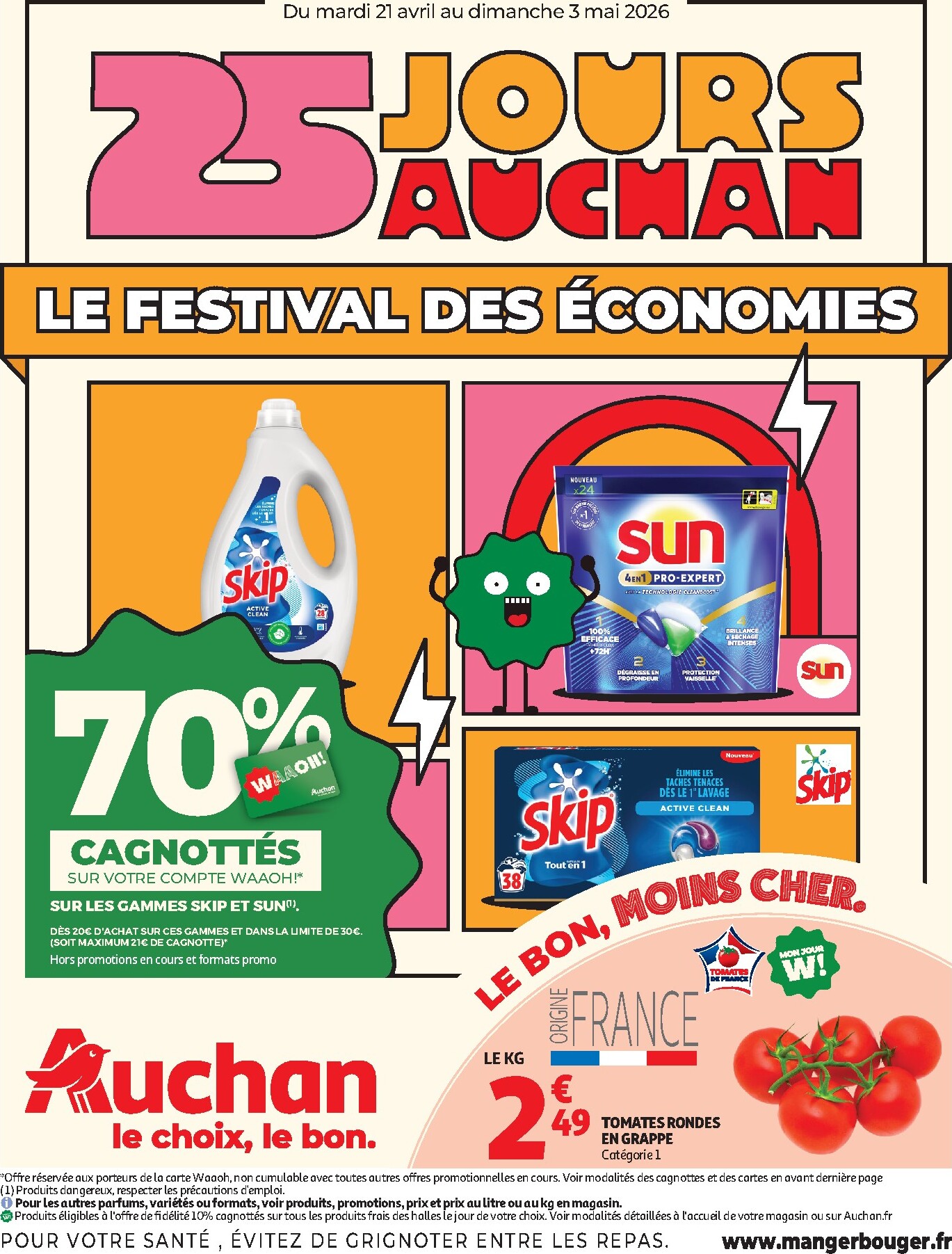 auchan - Flyer Auchan - 25 jours pour la semaine prochaine du du mardi 21/04/2026 au du dimanche 03/05/2026