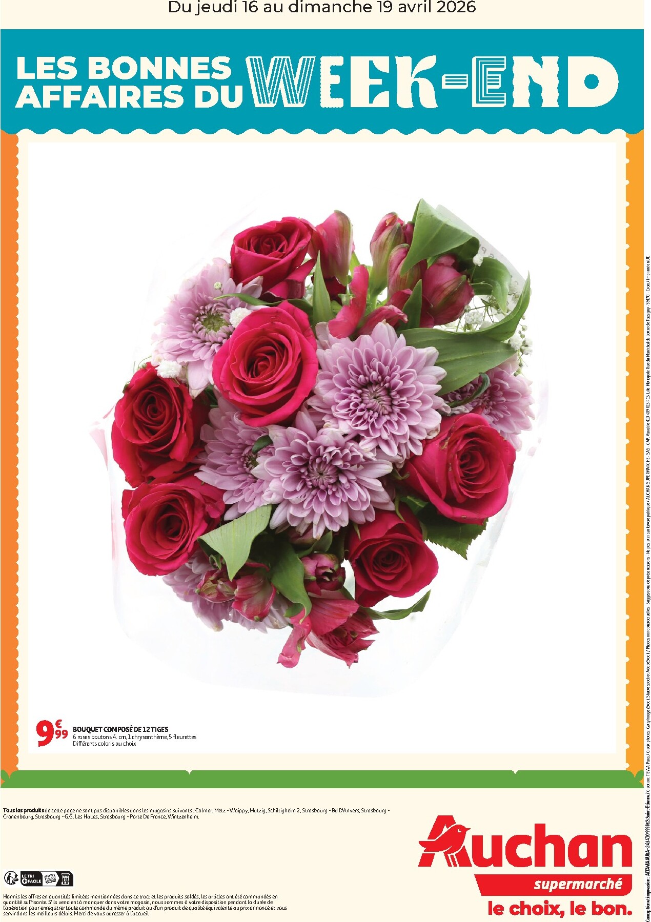auchan - Current Auchan Supermarché - Les bons plans du week-end leaflet valid from de jeudi 16/04/2026 to du dimanche 19/04/2026 - page: 2