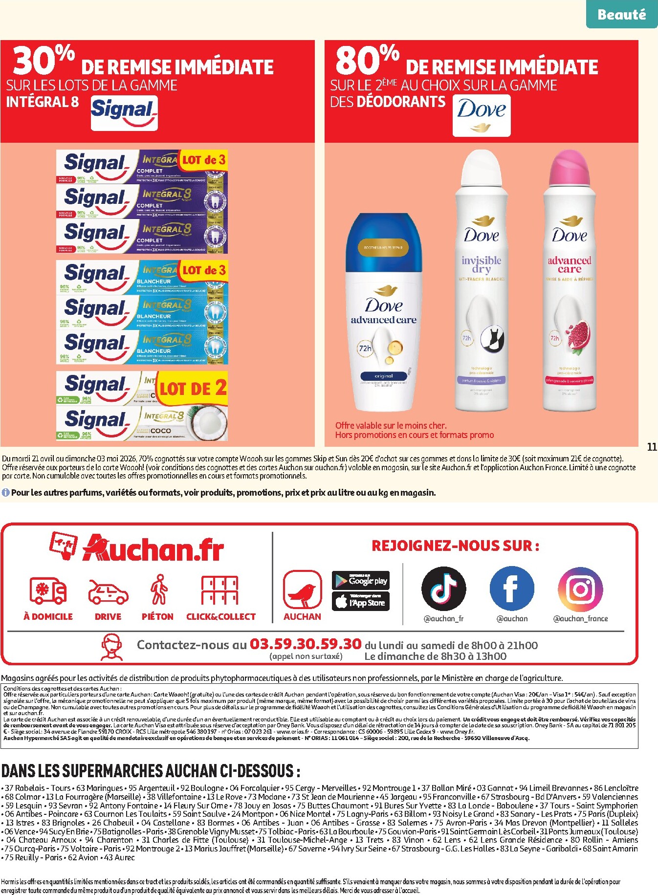 auchan - Flyer Auchan Supermarché - 25 jours pour la semaine prochaine du du mardi 21/04/2026 au du samedi 02/05/2026 - page: 11