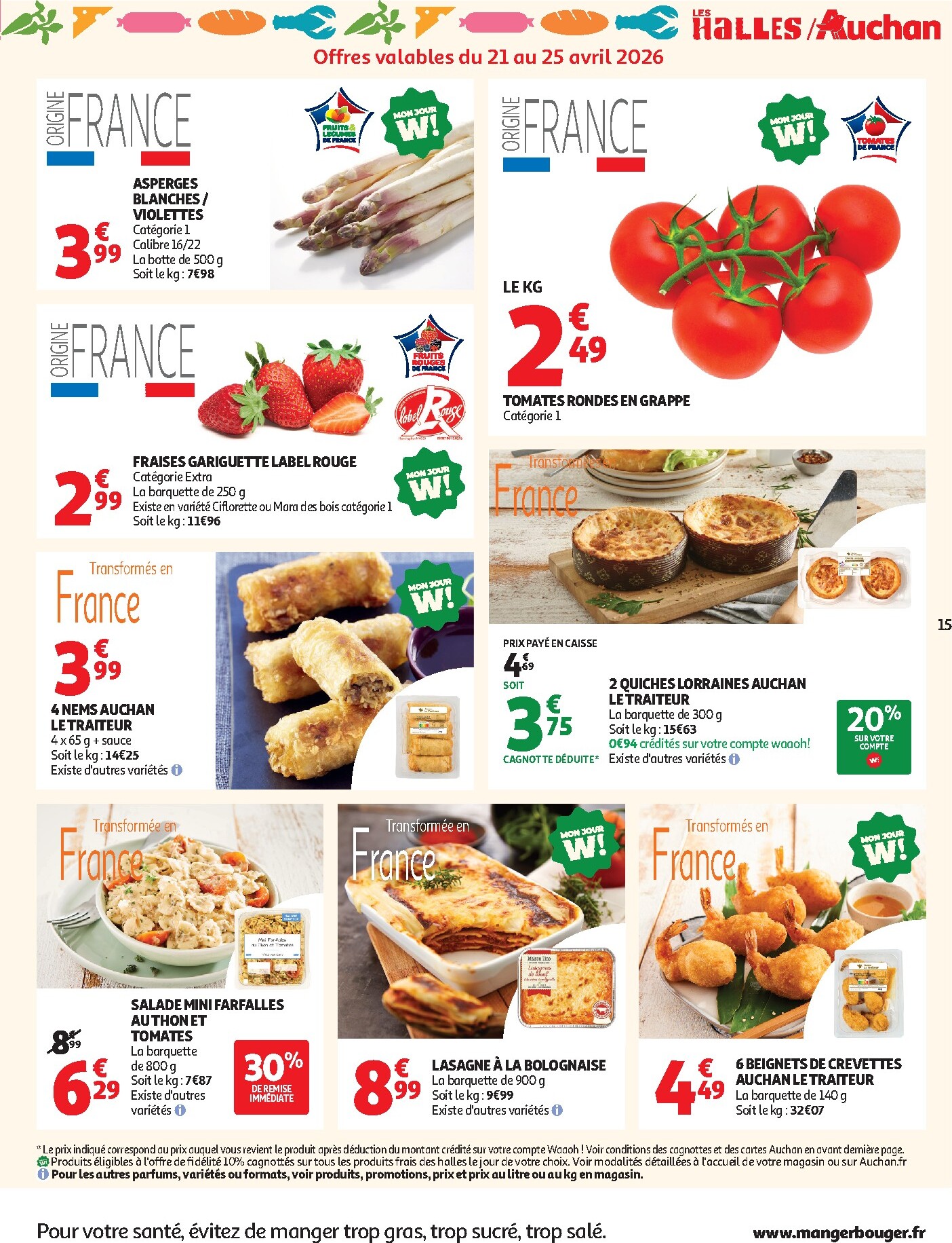 auchan - Current Auchan Supermarché - 25 jours leaflet valid from du mardi 21/04/2026 to du samedi 02/05/2026 - page: 15