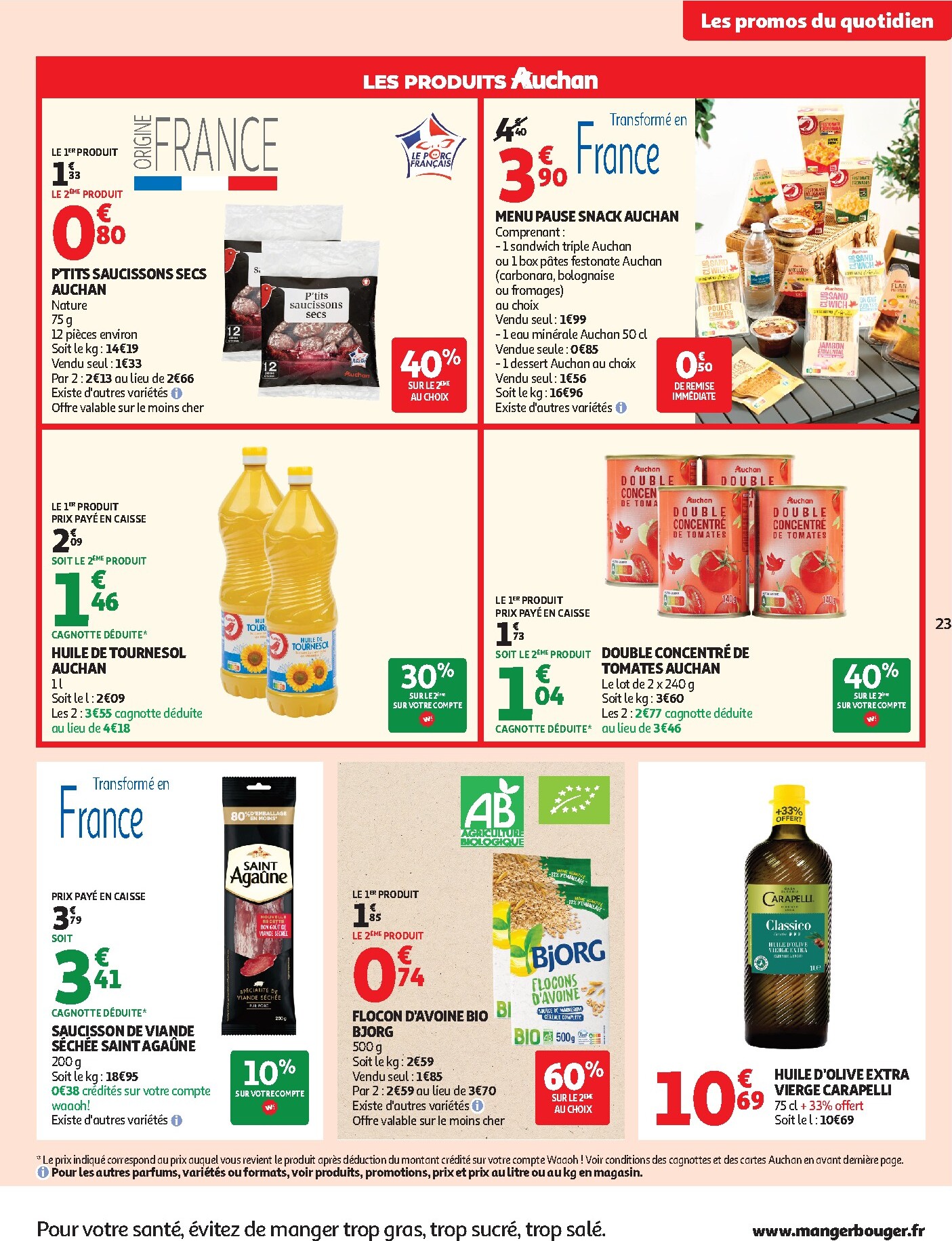 auchan - Current Auchan Supermarché - 25 jours leaflet valid from du mardi 21/04/2026 to du samedi 02/05/2026 - page: 23