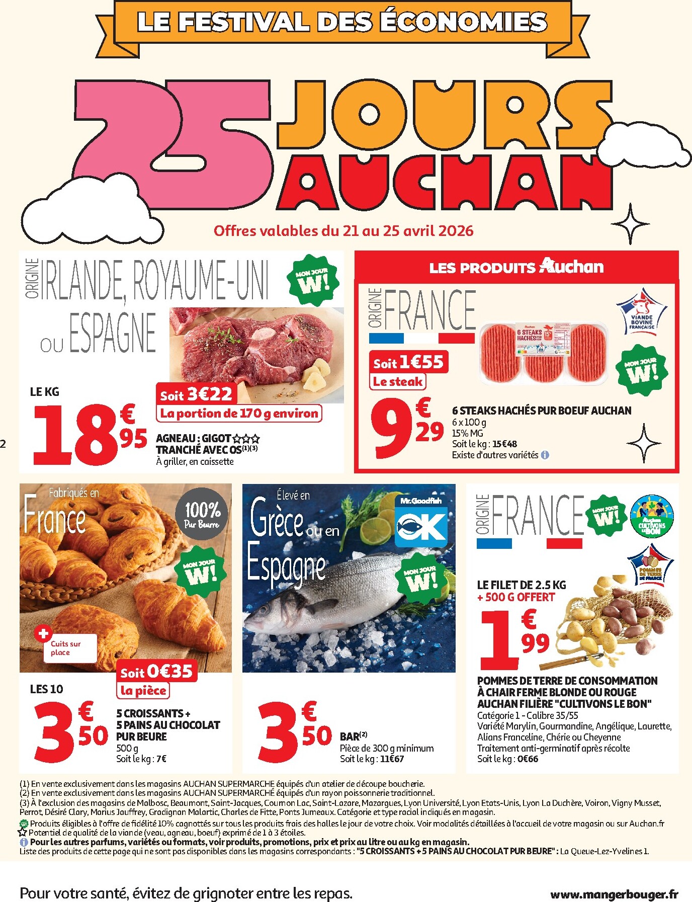 auchan - Current Auchan Supermarché - 25 jours leaflet valid from du mardi 21/04/2026 to du samedi 02/05/2026 - page: 2