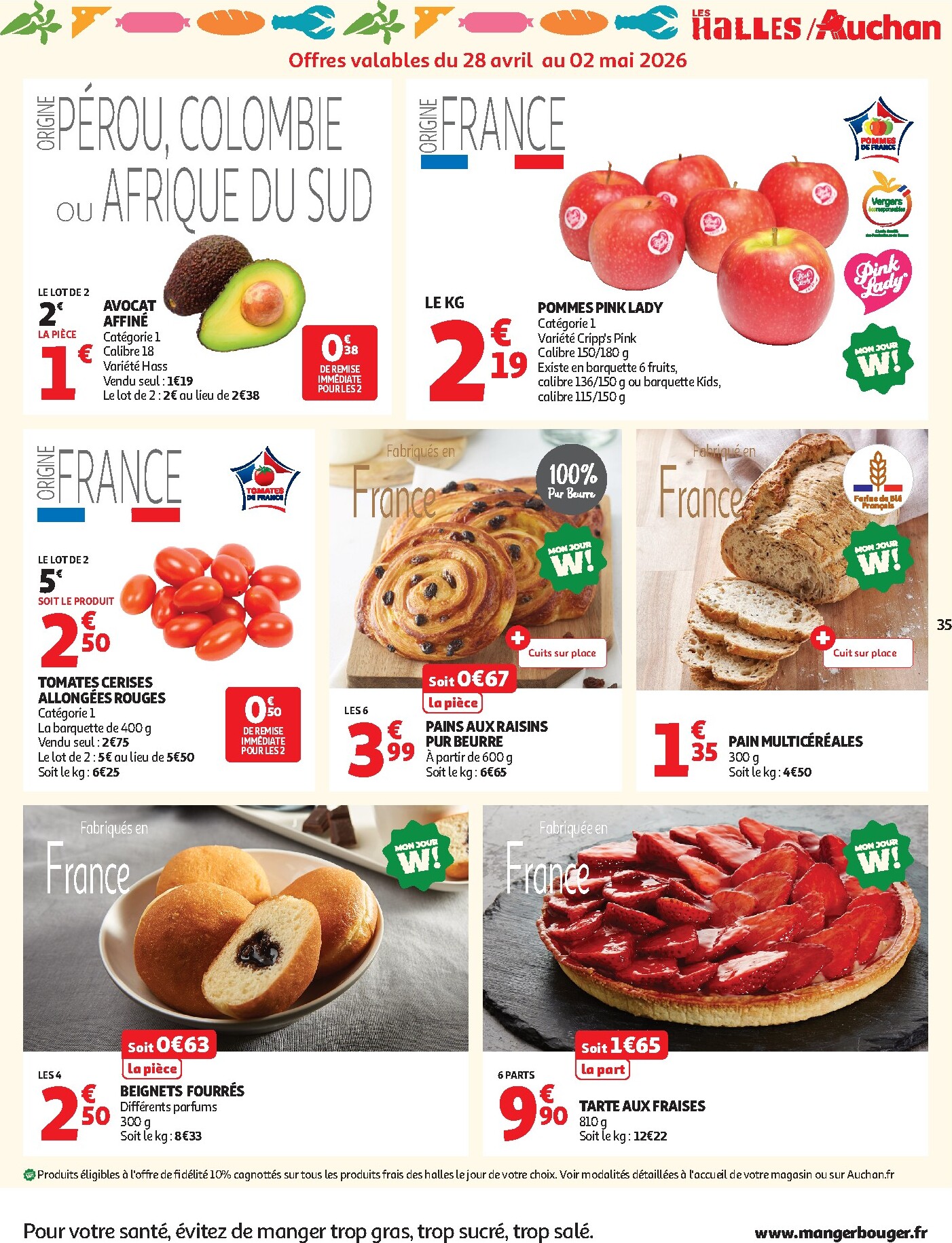 auchan - Flyer Auchan - 25 jours pour la semaine prochaine du du mardi 28/04/2026 au du dimanche 10/05/2026 - page: 35