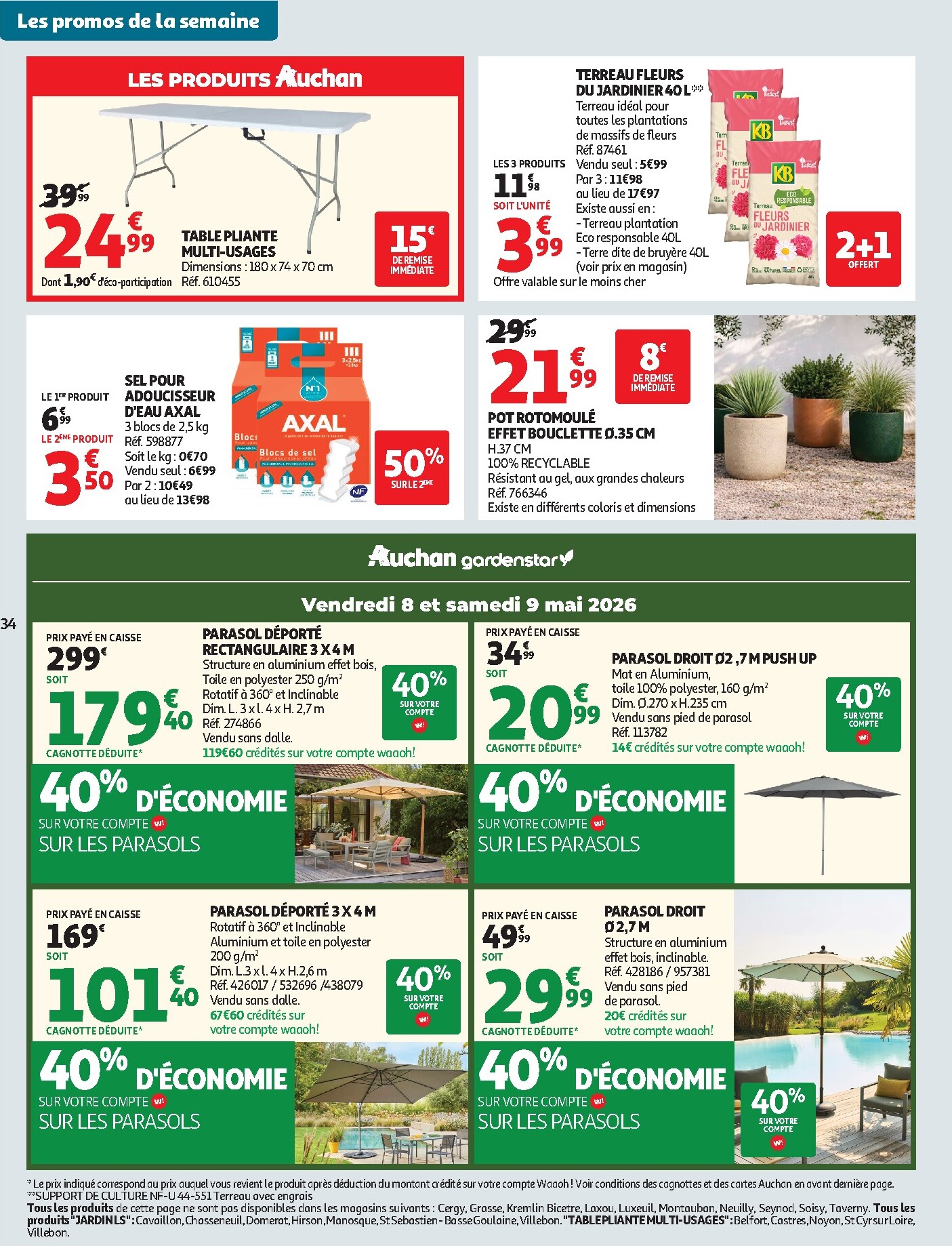 auchan - Flyer Auchan - Produits laitiers pour la semaine prochaine du du mardi 05/05/2026 au du dimanche 17/05/2026 - page: 34