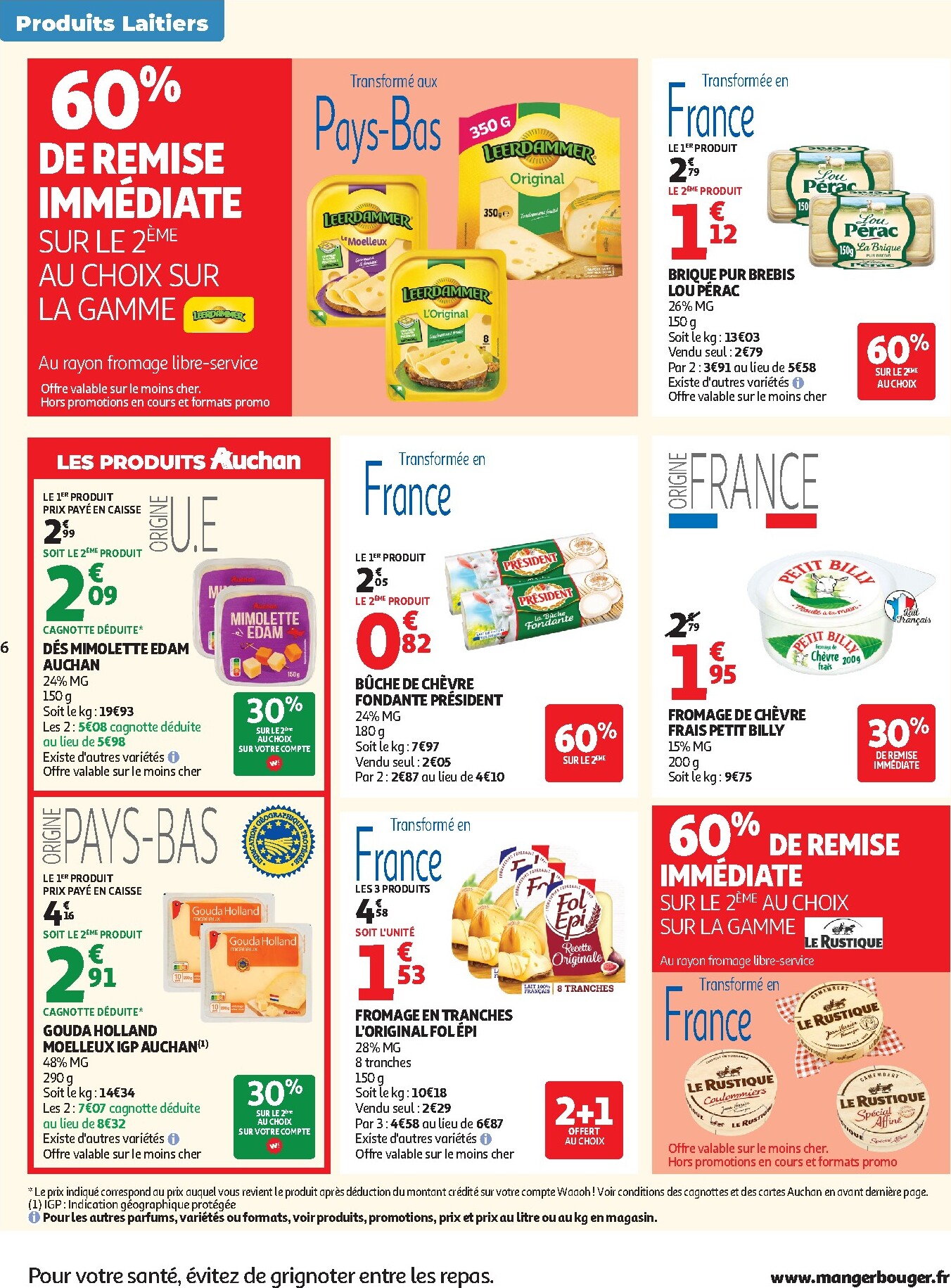 auchan - Flyer Auchan - Produits laitiers pour la semaine prochaine du du mardi 05/05/2026 au du dimanche 17/05/2026 - page: 6