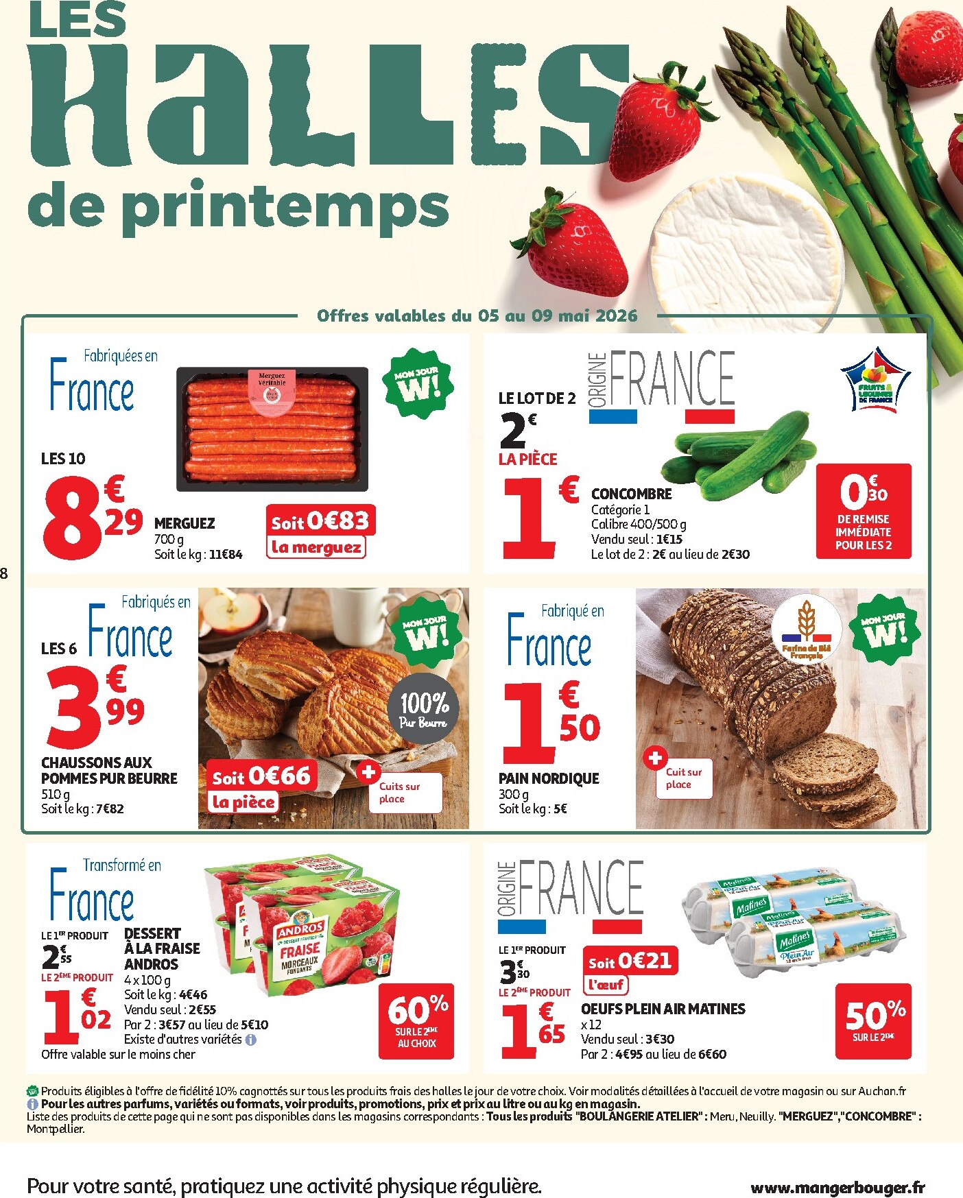 auchan - Flyer Auchan - Produits laitiers pour la semaine prochaine du du mardi 05/05/2026 au du dimanche 17/05/2026 - page: 8