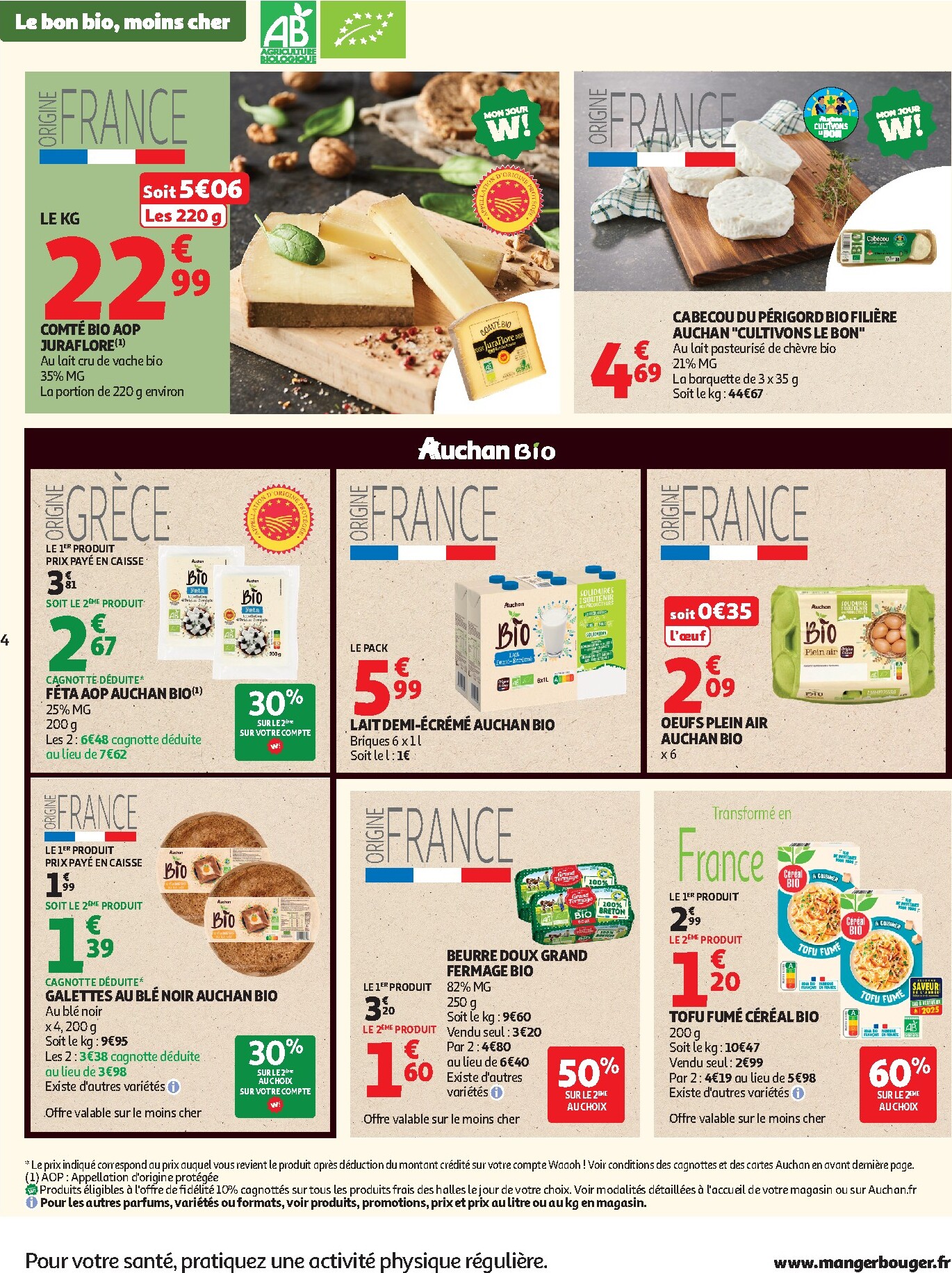 auchan - Flyer Auchan Supermarché - Sélection bio pour la semaine prochaine du du mardi 05/05/2026 au du samedi 16/05/2026 - page: 4