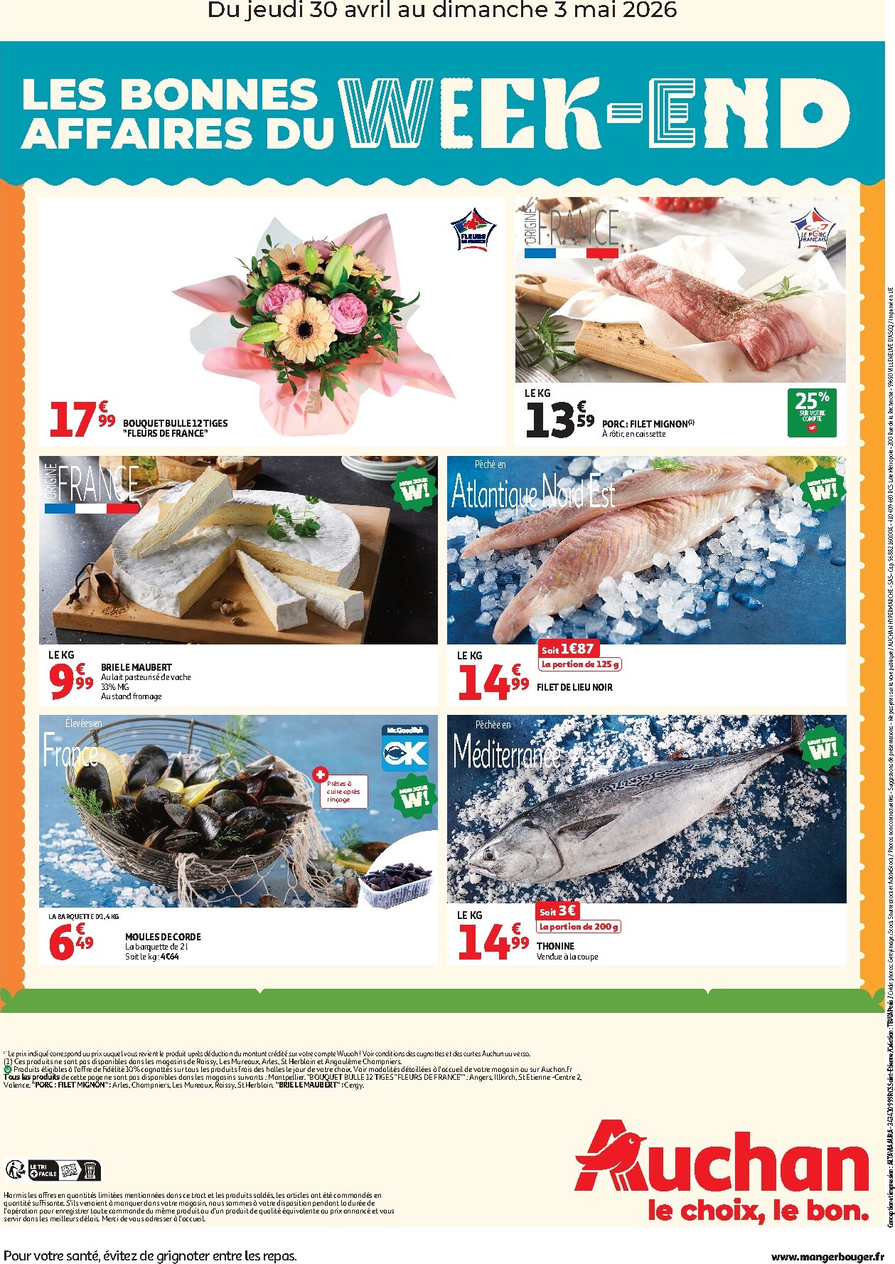 auchan - Current Auchan - Les bons plans du week-end leaflet valid from de jeudi 30/04/2026 to du dimanche 03/05/2026 - page: 2