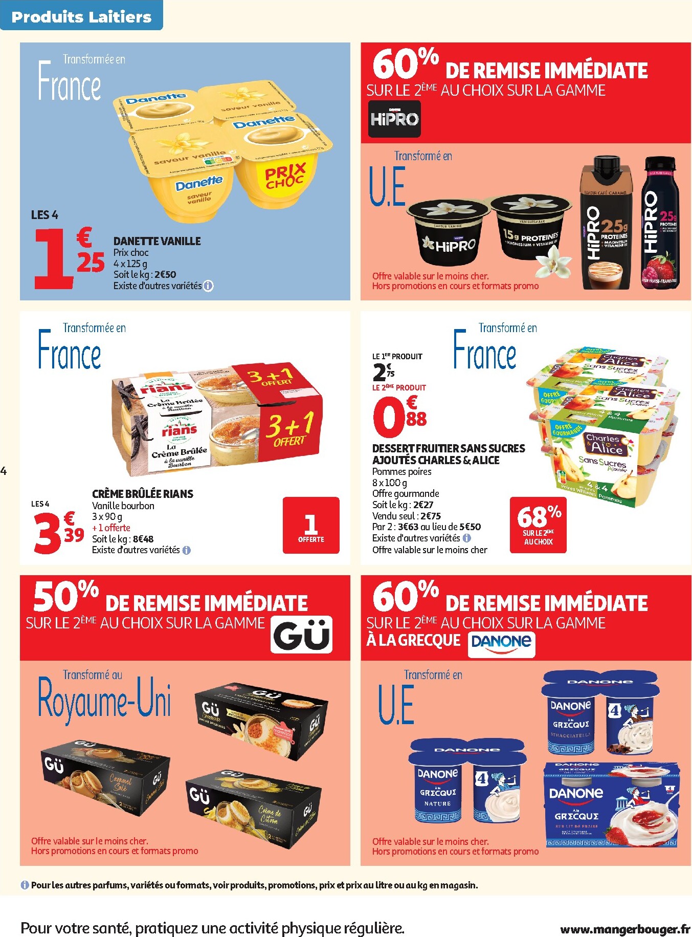 auchan - Flyer Auchan Supermarché - Produits laitiers pour la semaine prochaine du du mardi 05/05/2026 au du samedi 16/05/2026 - page: 4
