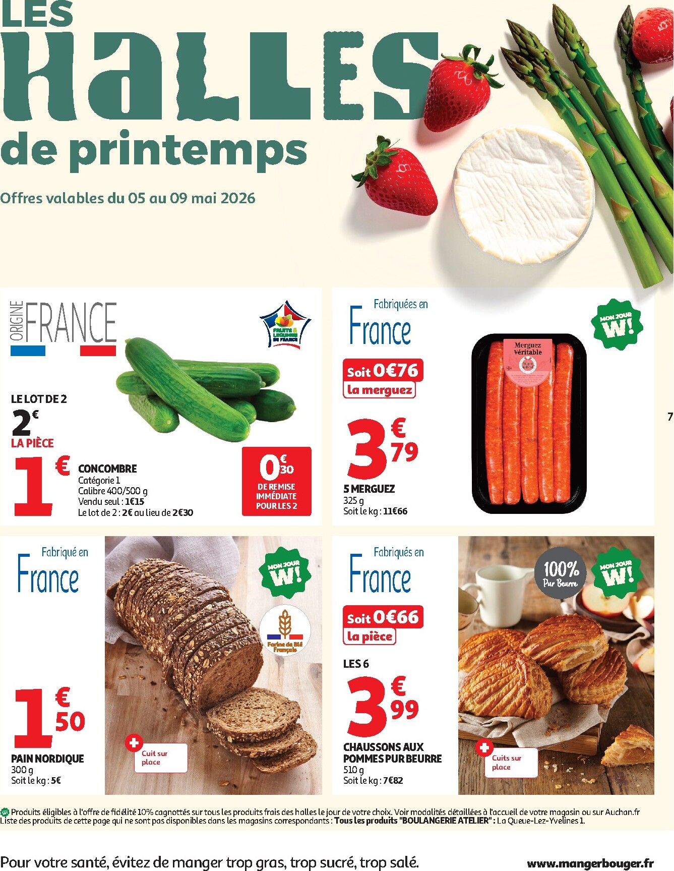 auchan - Flyer Auchan Supermarché - Produits laitiers pour la semaine prochaine du du mardi 05/05/2026 au du samedi 16/05/2026 - page: 7