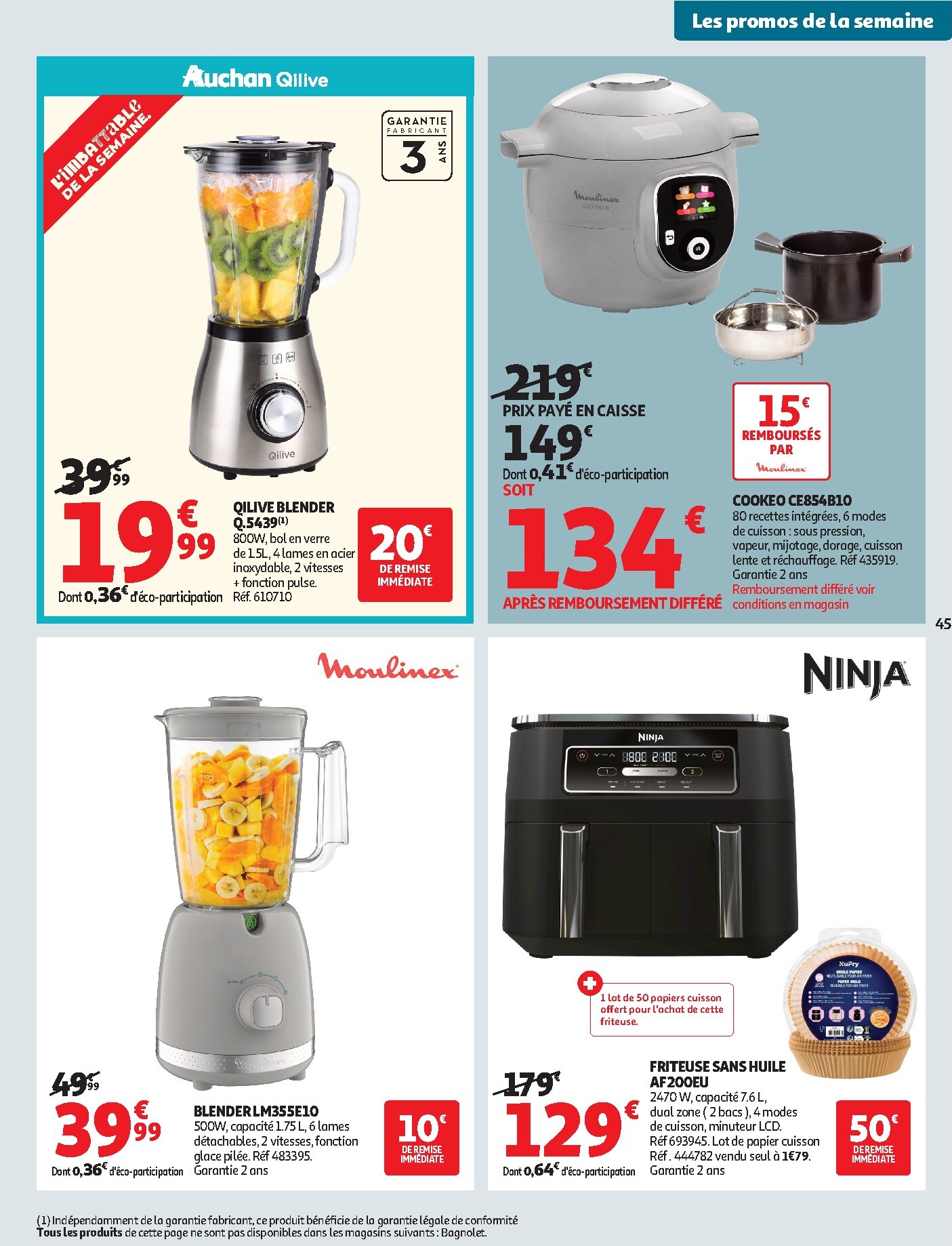 auchan - Current Auchan - Produits laitiers leaflet valid from du mardi 05/05/2026 to du dimanche 17/05/2026 - page: 45