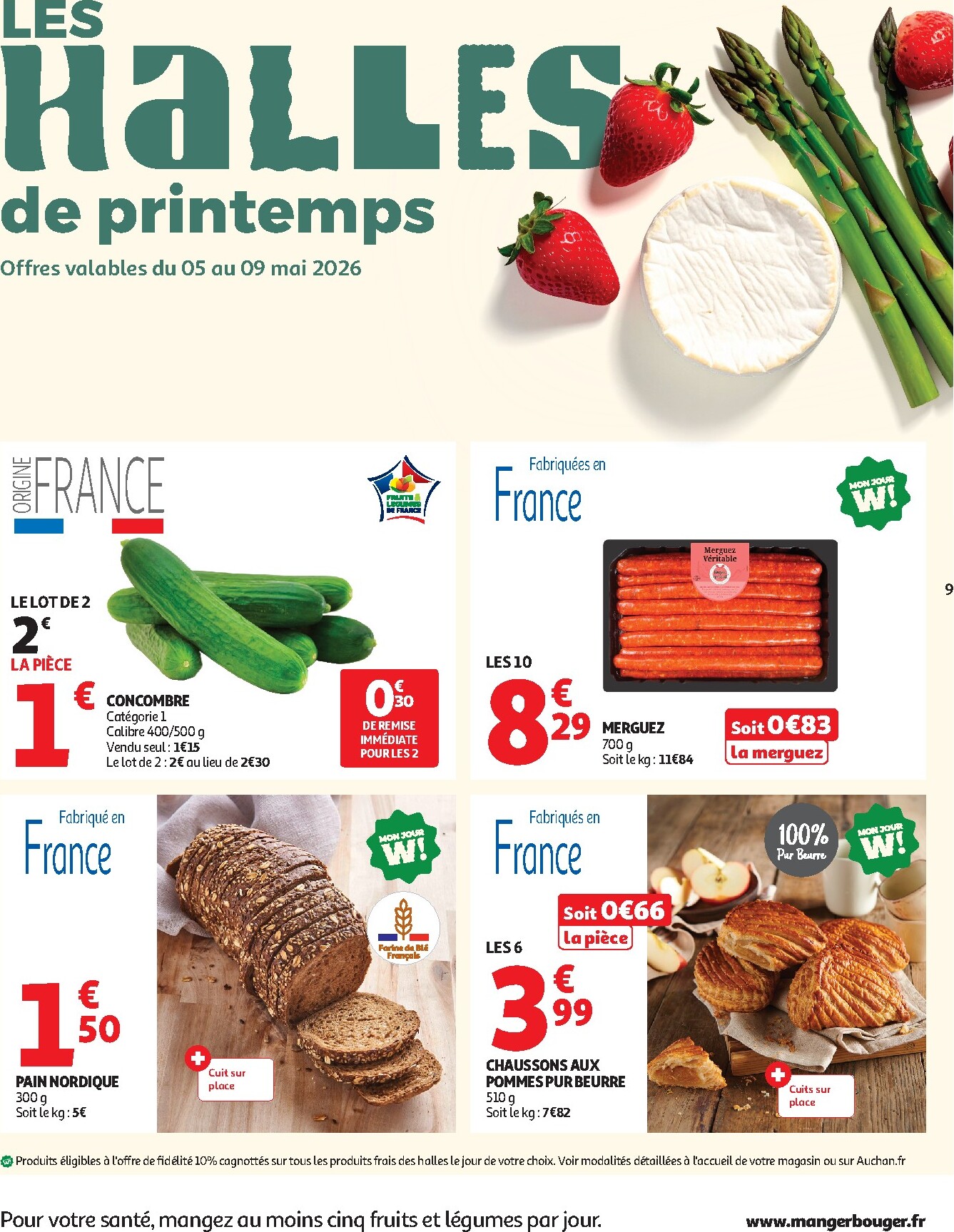auchan - Current Auchan - Produits laitiers leaflet valid from du mardi 05/05/2026 to du dimanche 17/05/2026 - page: 9