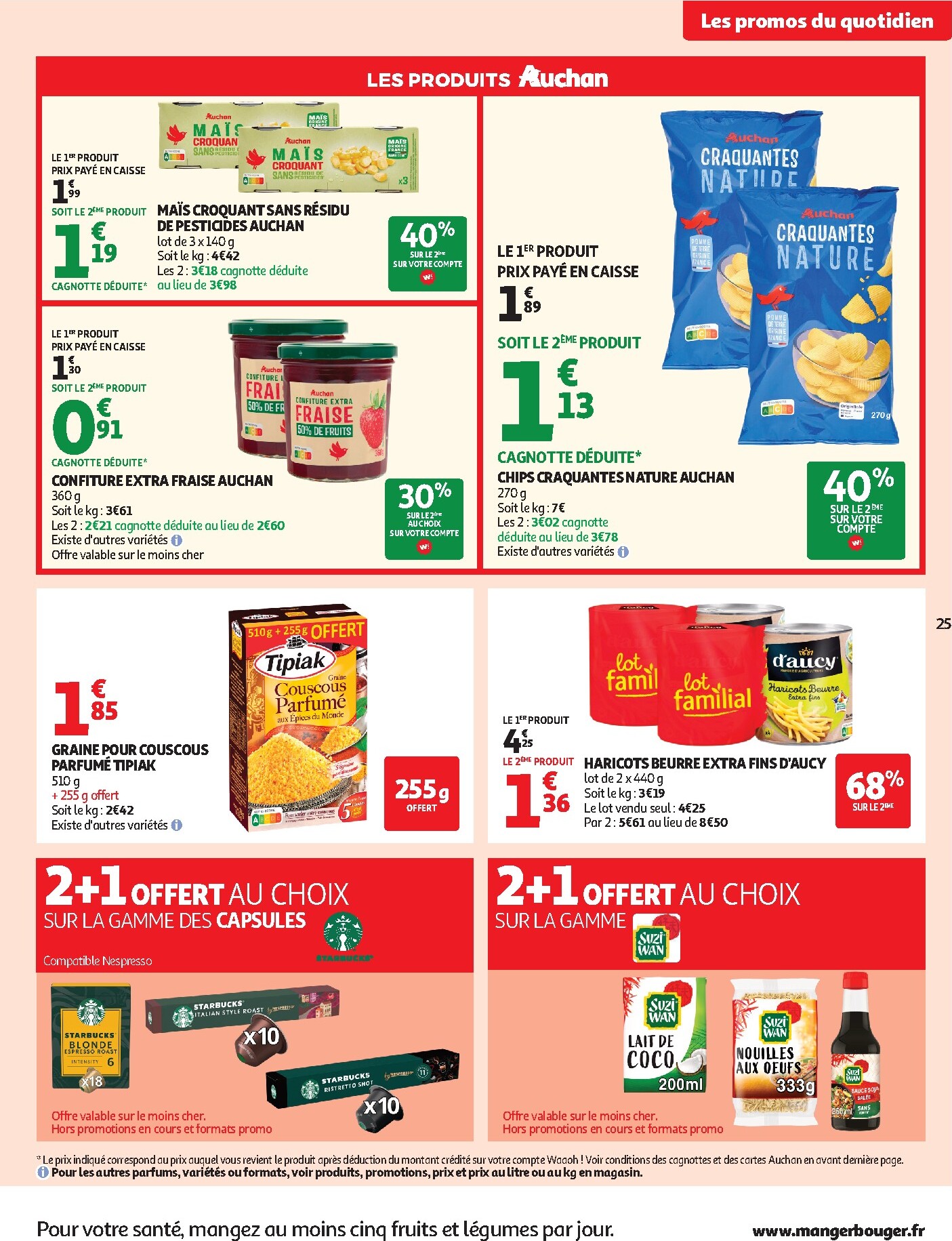 auchan - Current Auchan - Produits laitiers leaflet valid from du mardi 05/05/2026 to du dimanche 17/05/2026 - page: 25