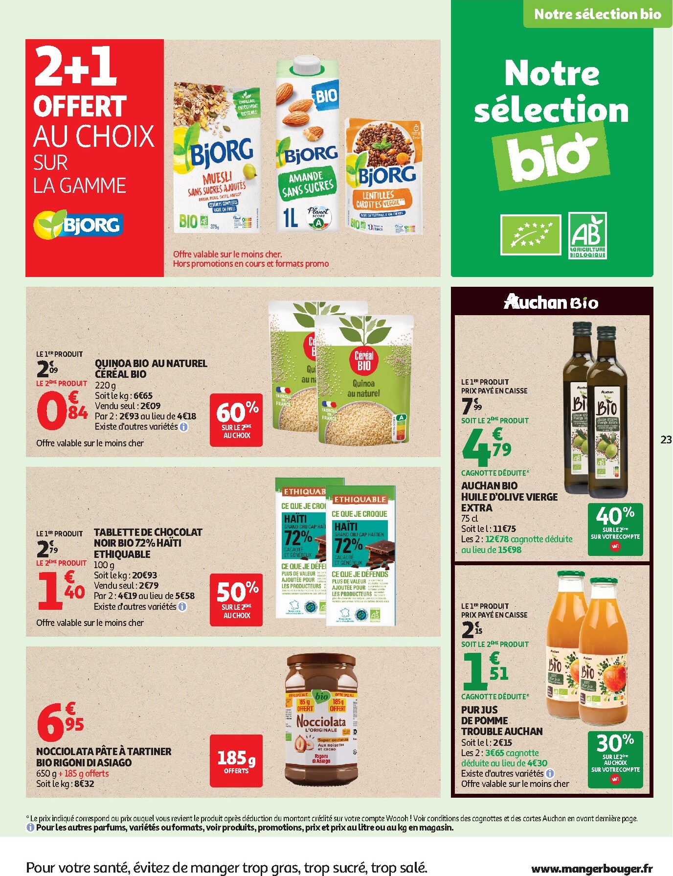 auchan - Current Auchan - Produits laitiers leaflet valid from du mardi 05/05/2026 to du dimanche 17/05/2026 - page: 23