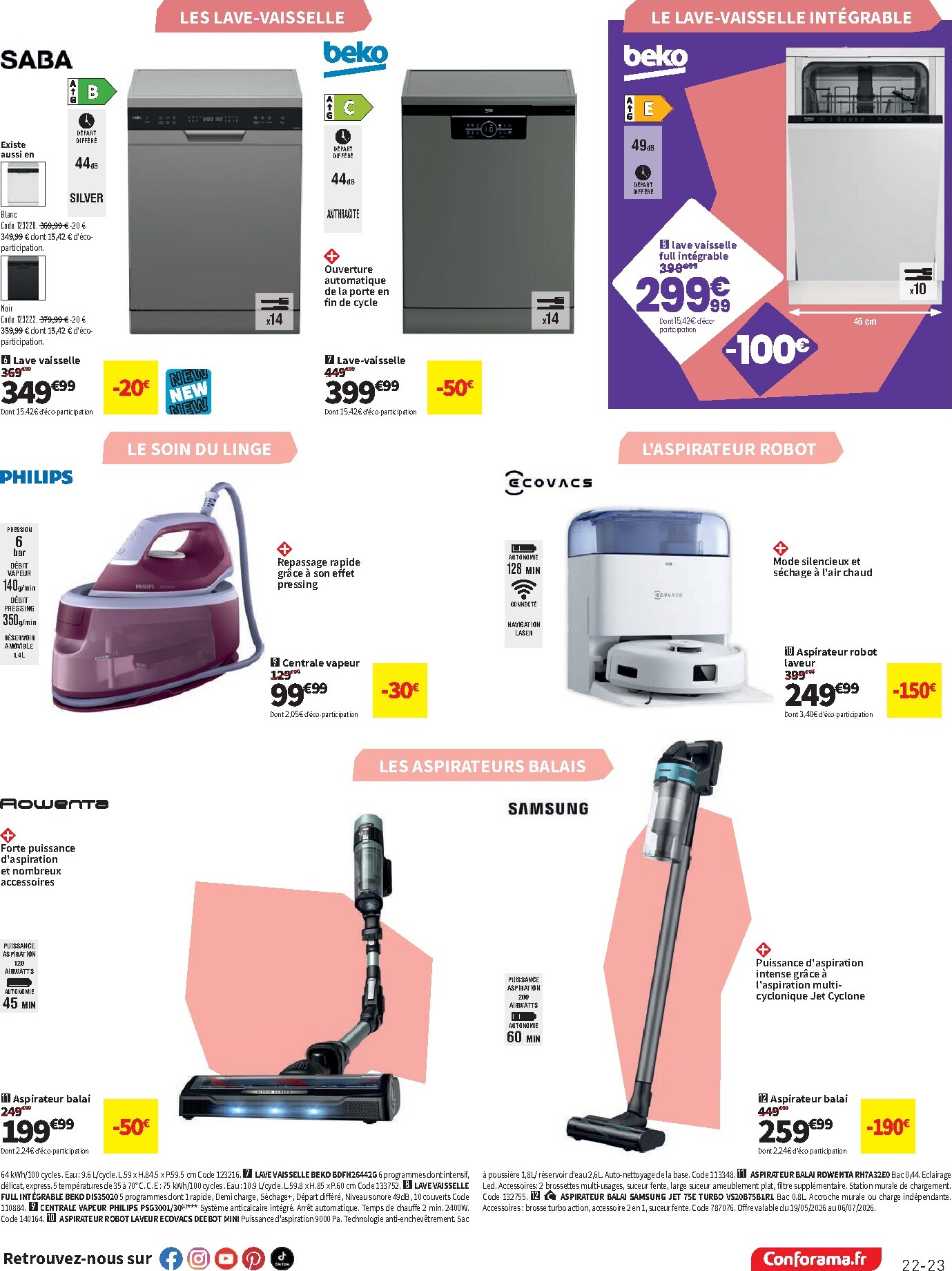 conforama - Current Conforama leaflet valid from du mardi 19/05/2026 to du lundi 08/06/2026 - page: 23