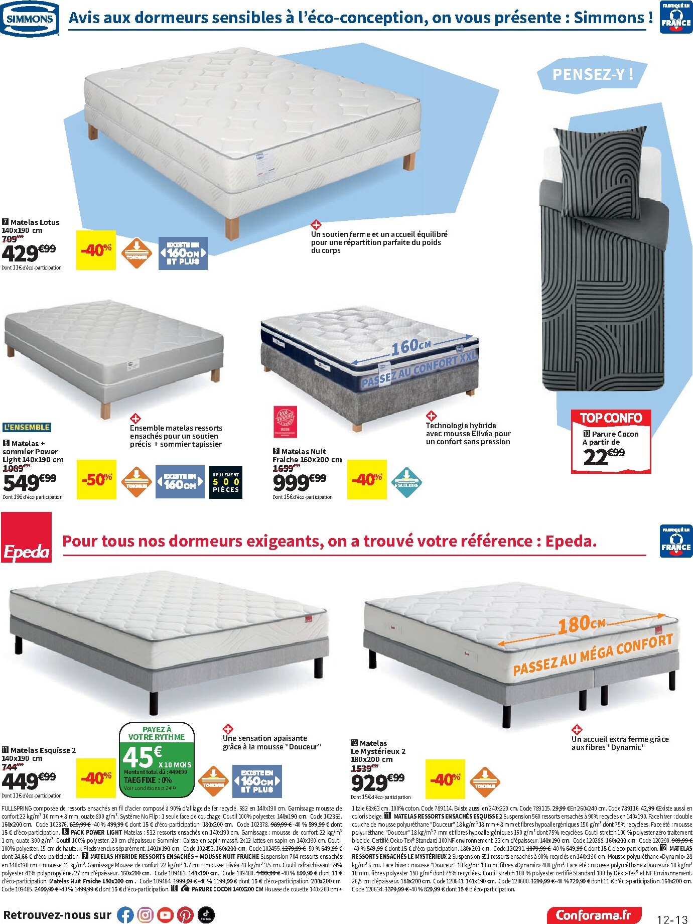 conforama - Current Conforama leaflet valid from du mardi 19/05/2026 to du lundi 08/06/2026 - page: 13