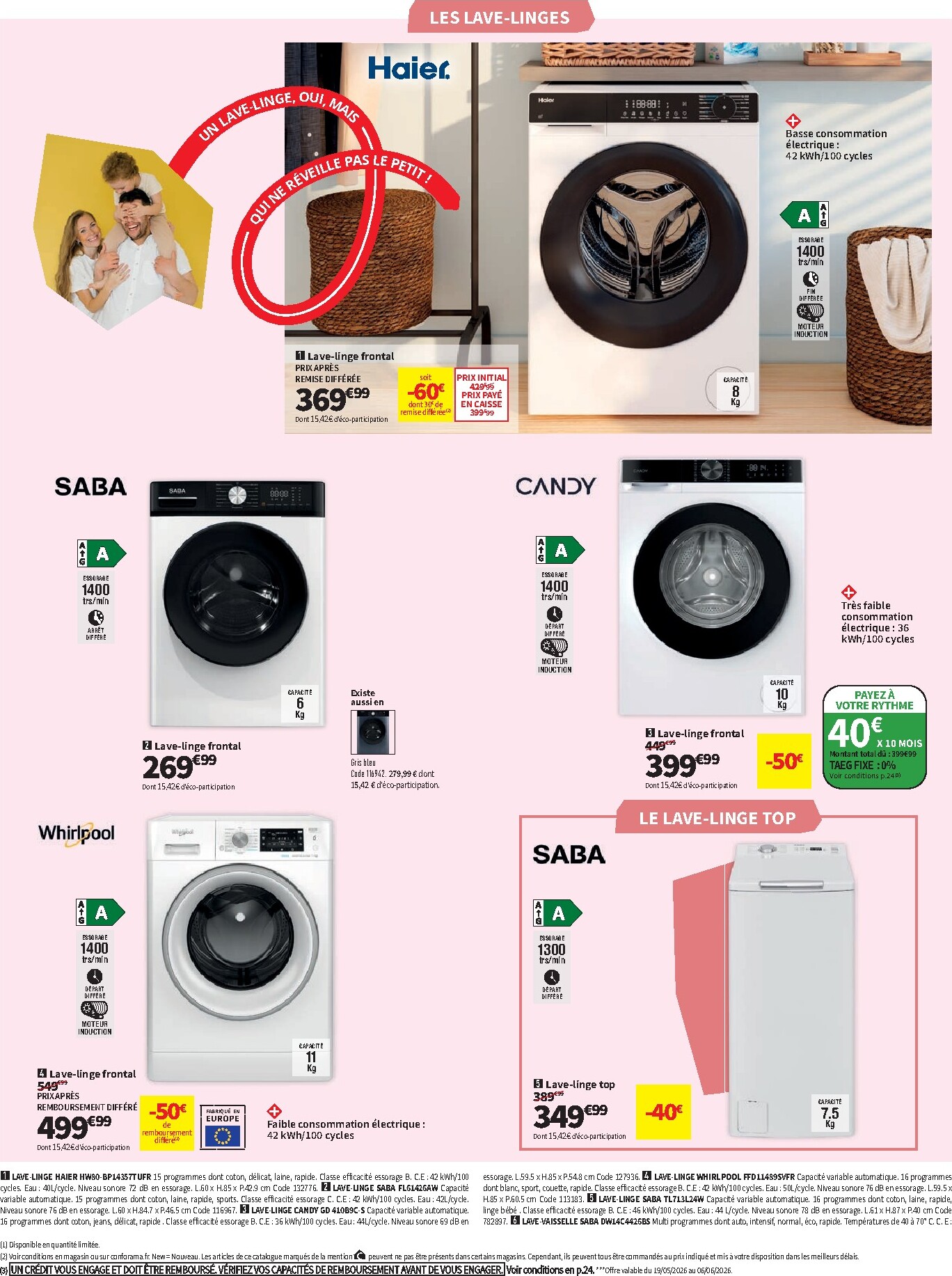 conforama - Current Conforama leaflet valid from du mardi 19/05/2026 to du lundi 08/06/2026 - page: 22