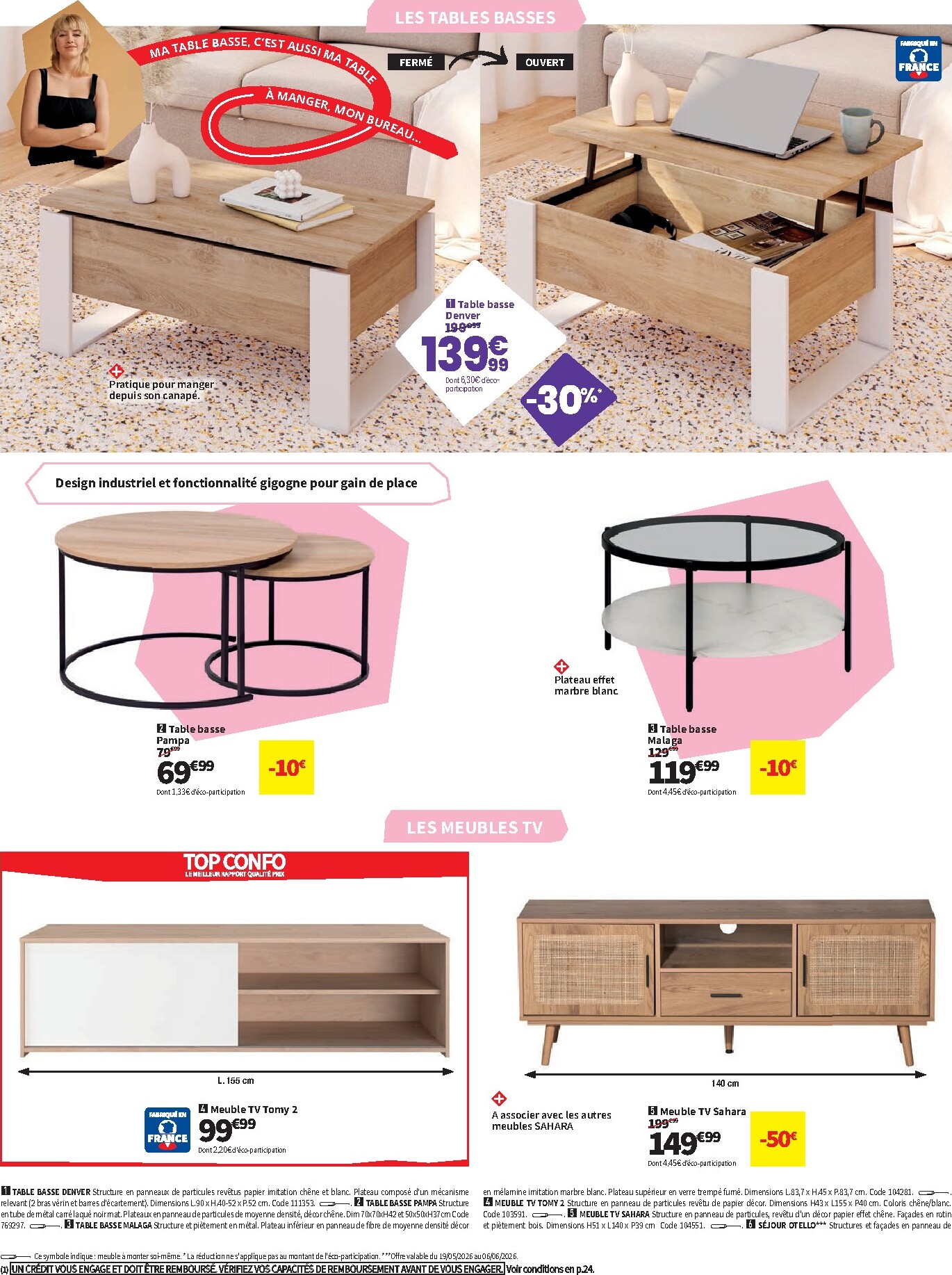 conforama - Current Conforama leaflet valid from du mardi 19/05/2026 to du lundi 08/06/2026 - page: 8