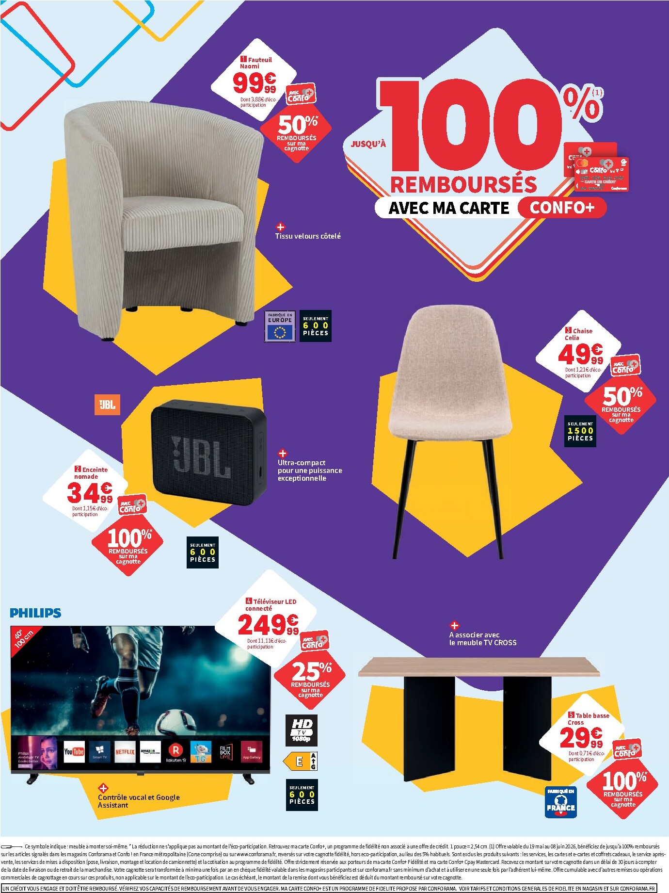 conforama - Current Conforama leaflet valid from du mardi 19/05/2026 to du lundi 08/06/2026 - page: 2