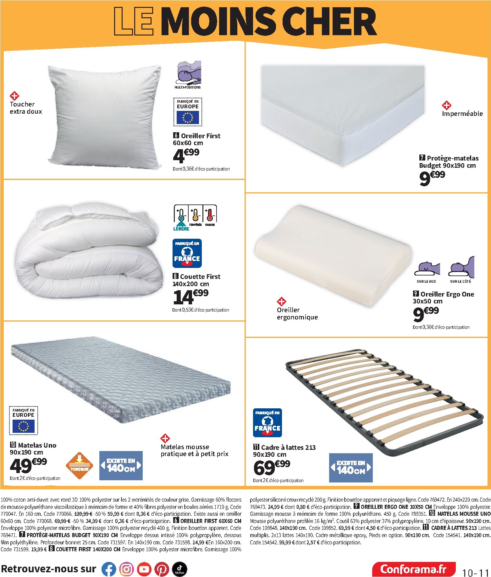 conforama - Current Conforama leaflet valid from du mardi 09/06/2026 to du lundi 06/07/2026 - page: 11