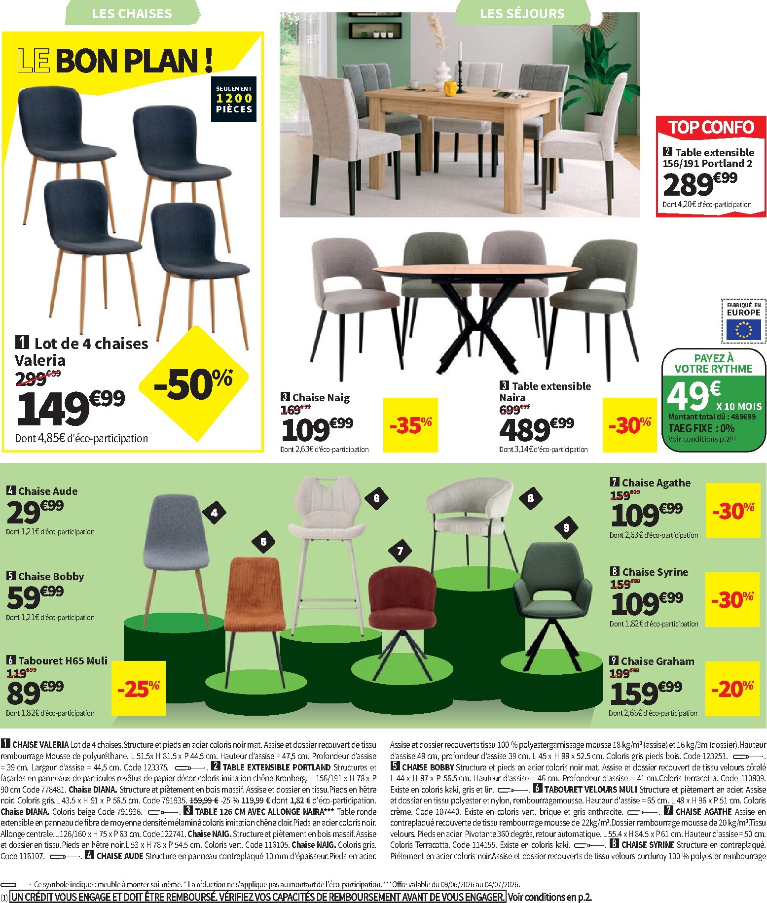 conforama - Current Conforama leaflet valid from du mardi 09/06/2026 to du lundi 06/07/2026 - page: 32