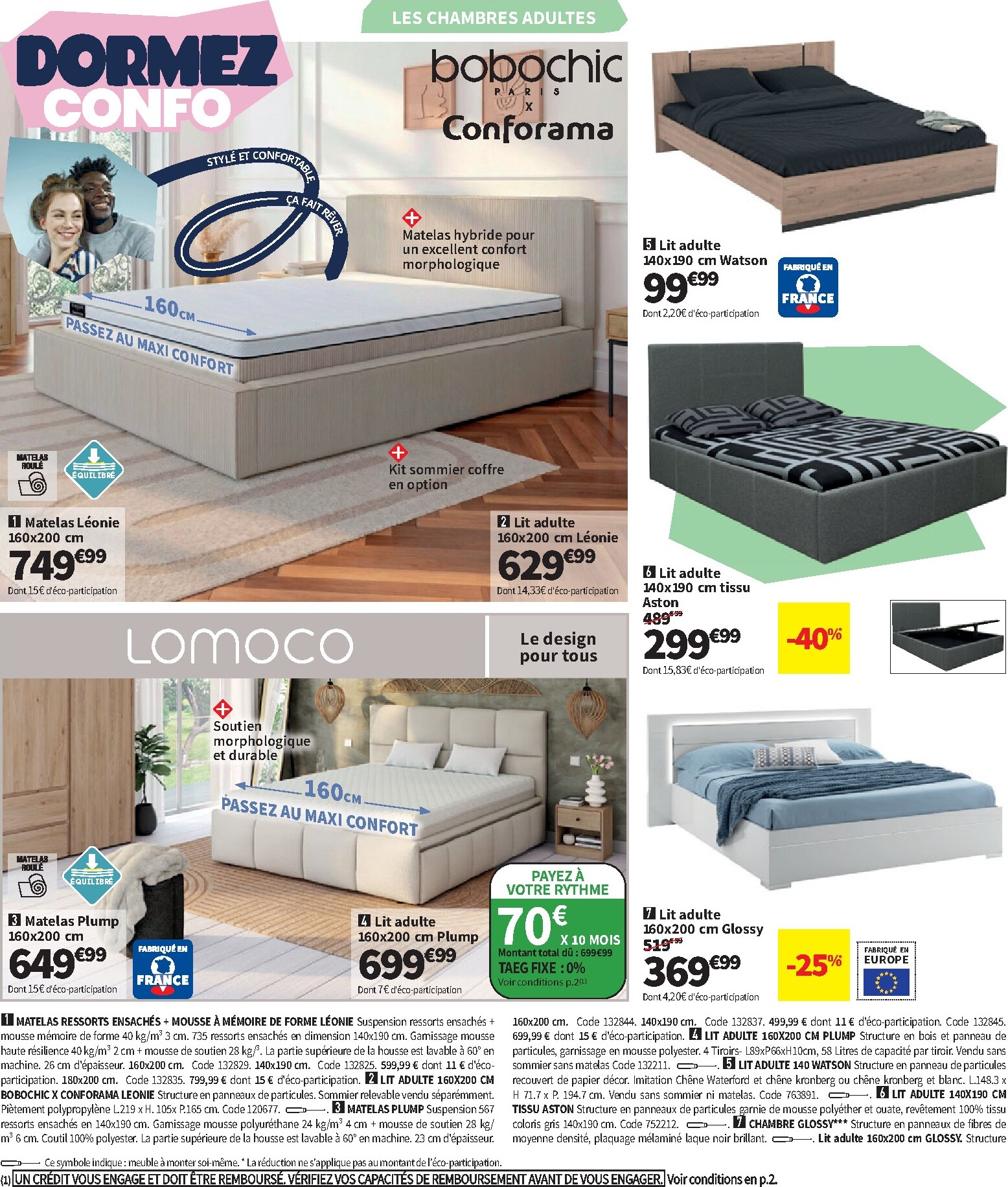 conforama - Current Conforama leaflet valid from du mardi 09/06/2026 to du lundi 06/07/2026 - page: 14