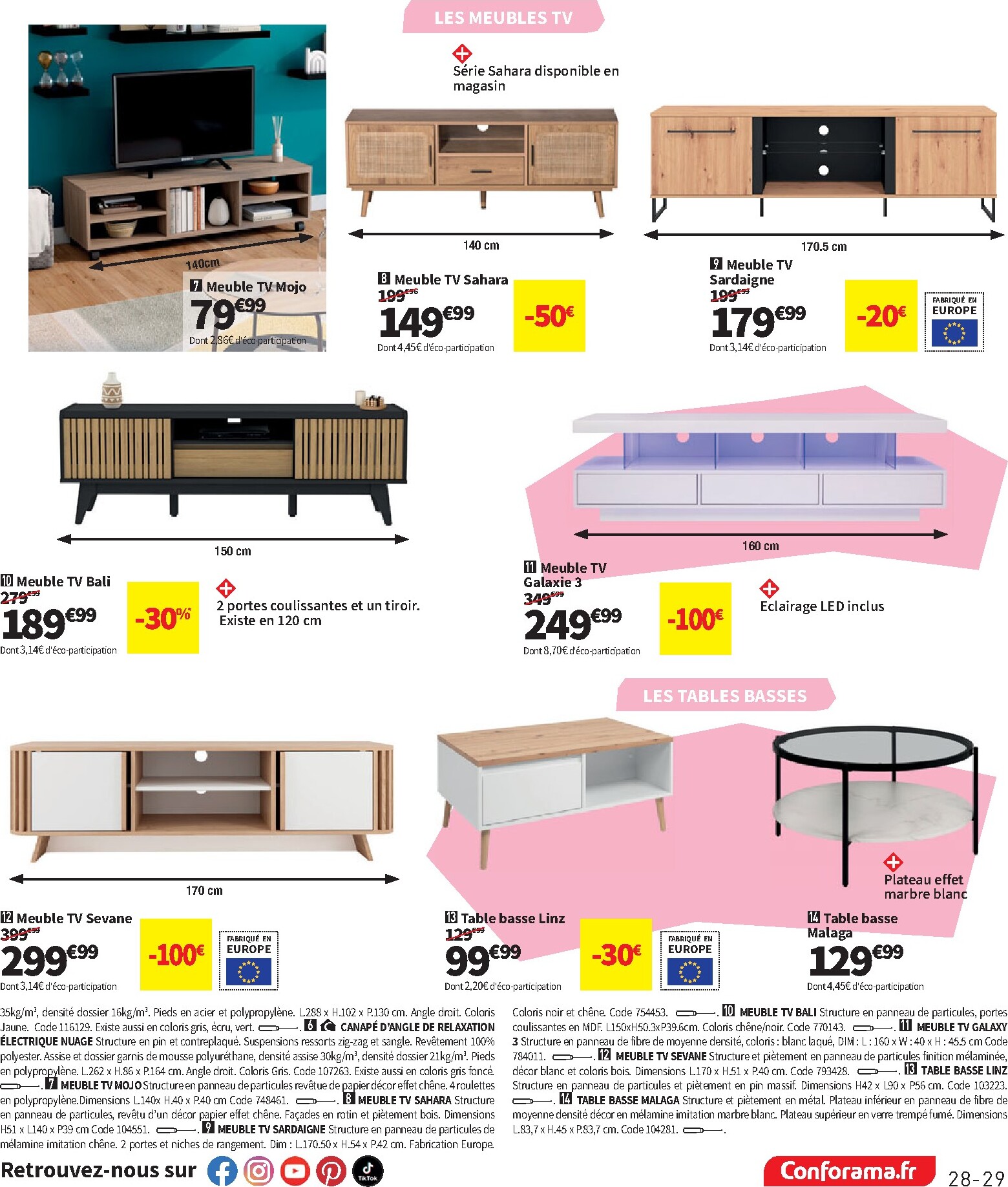 conforama - Current Conforama leaflet valid from du mardi 09/06/2026 to du lundi 06/07/2026 - page: 29