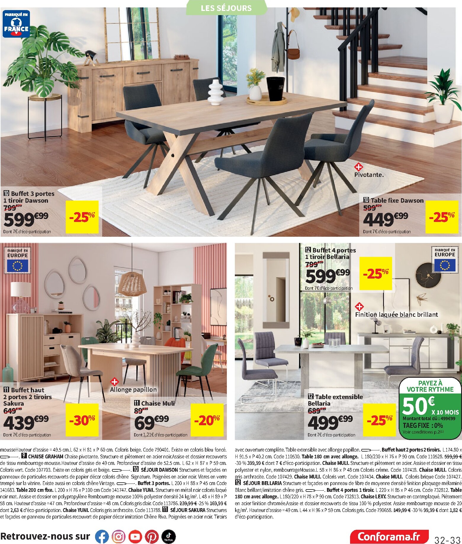 conforama - Current Conforama leaflet valid from du mardi 09/06/2026 to du lundi 06/07/2026 - page: 33
