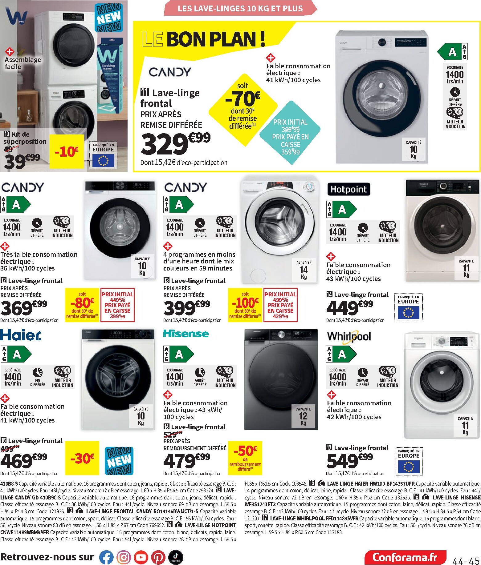 conforama - Current Conforama leaflet valid from du mardi 09/06/2026 to du lundi 06/07/2026 - page: 45