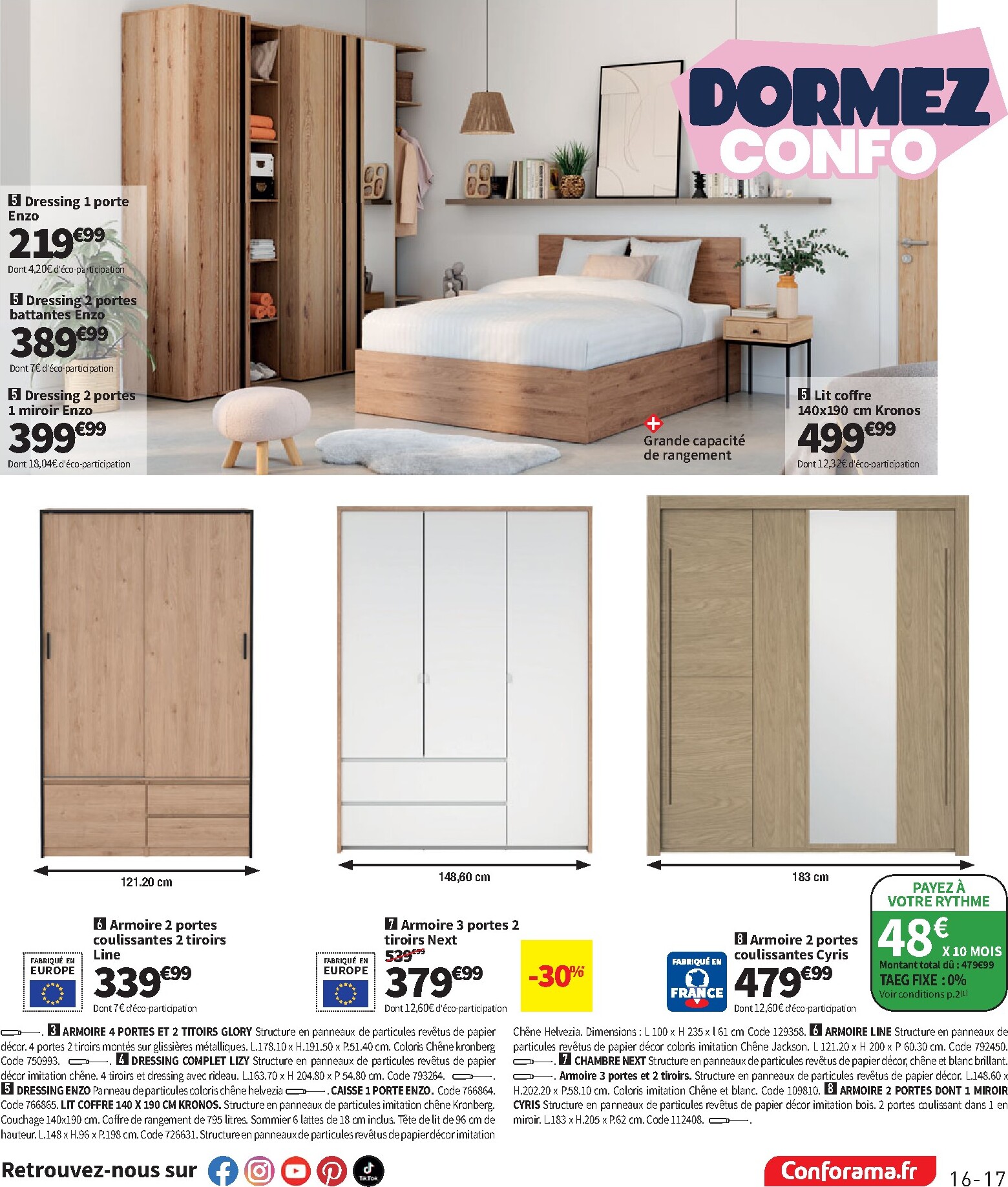 conforama - Current Conforama leaflet valid from du mardi 09/06/2026 to du lundi 06/07/2026 - page: 17