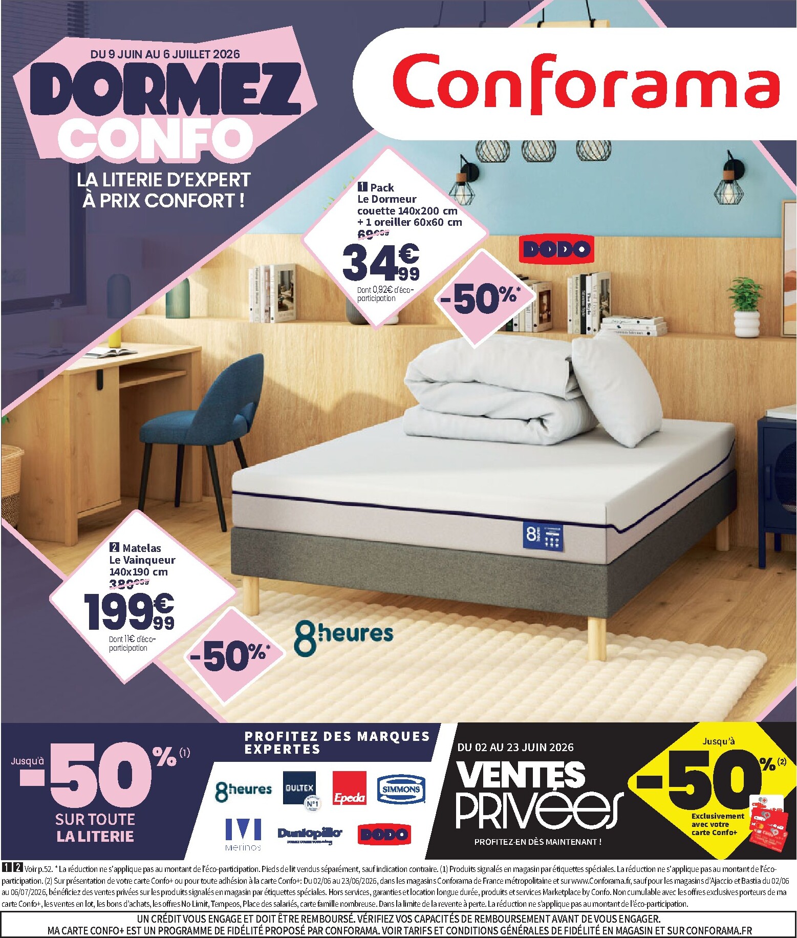 conforama - Current Conforama leaflet valid from du mardi 09/06/2026 to du lundi 06/07/2026 - page: 1